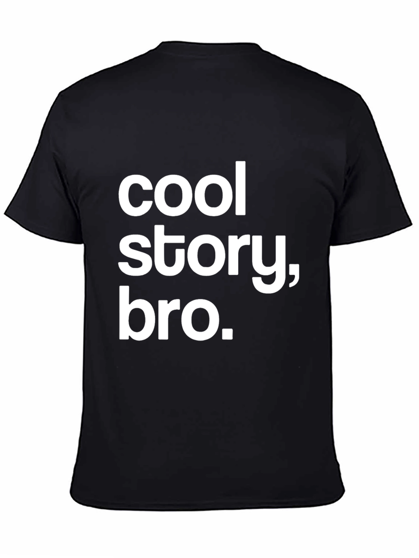 Black Cool Story Bro Graphic Tee - Trendy Sarcastic T-Shirt view 4