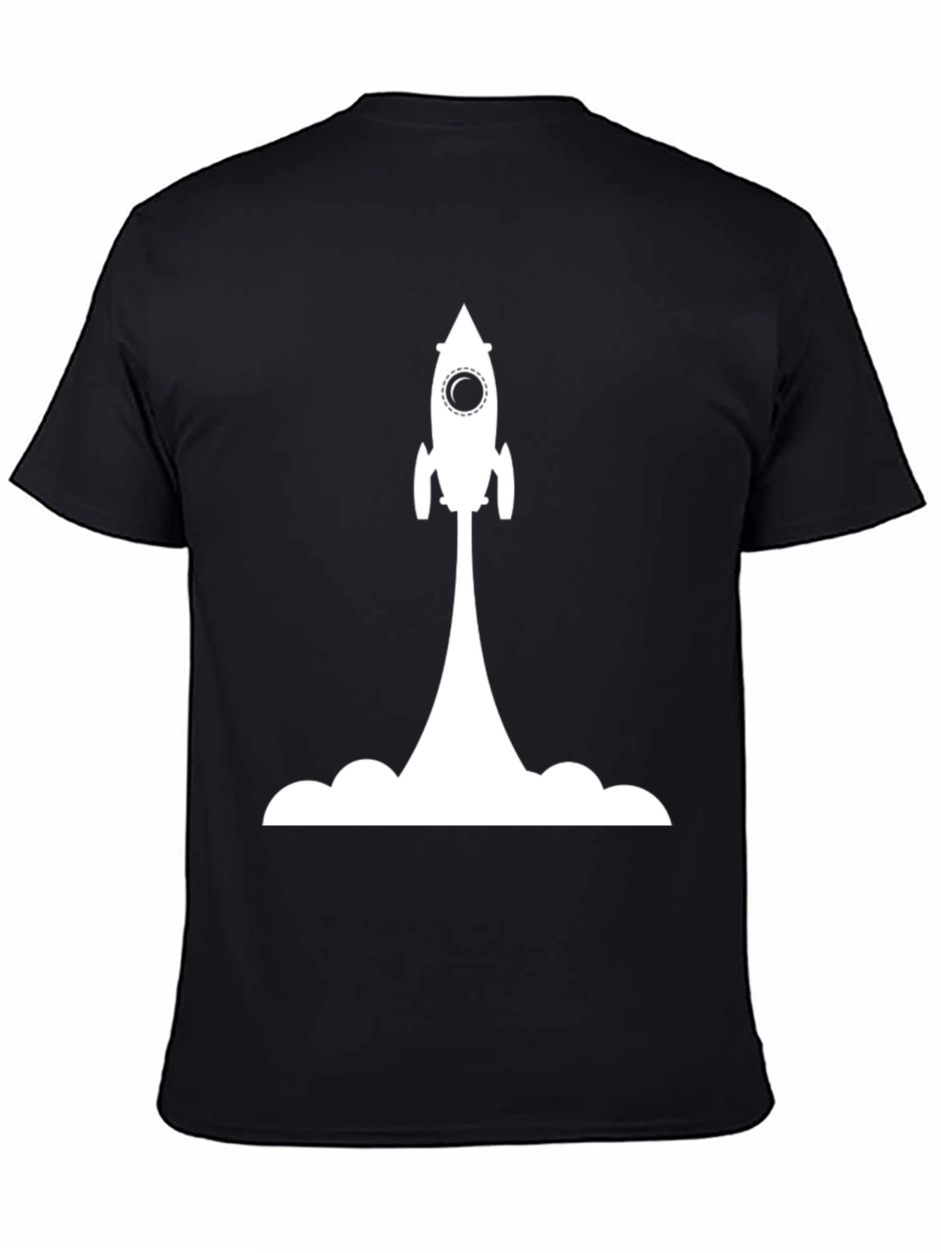 Black Rocket Launch Graphic Tee - Soft Cotton Blend view 4