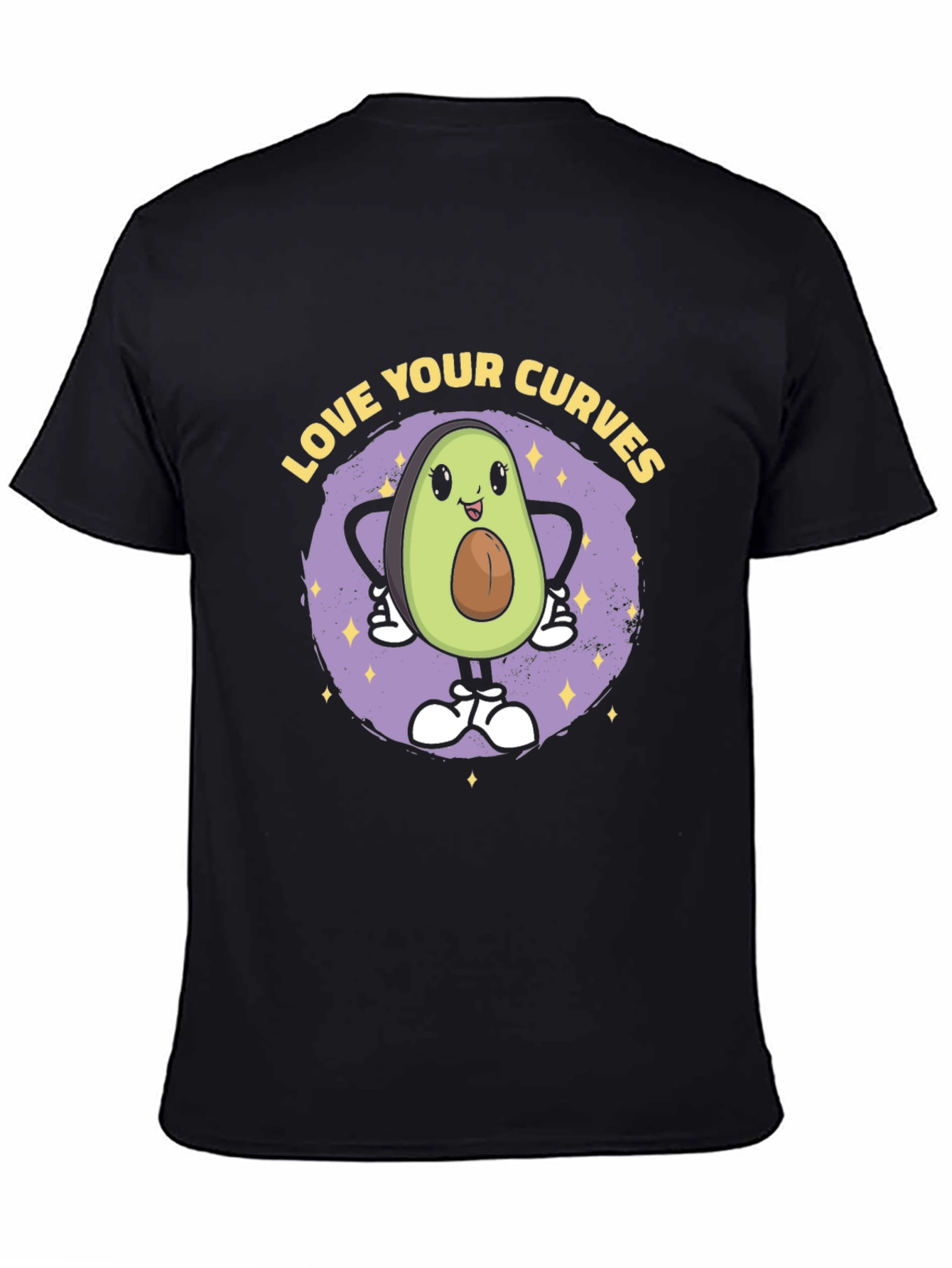 Black Love Your Curves Avocado T-Shirt view 4