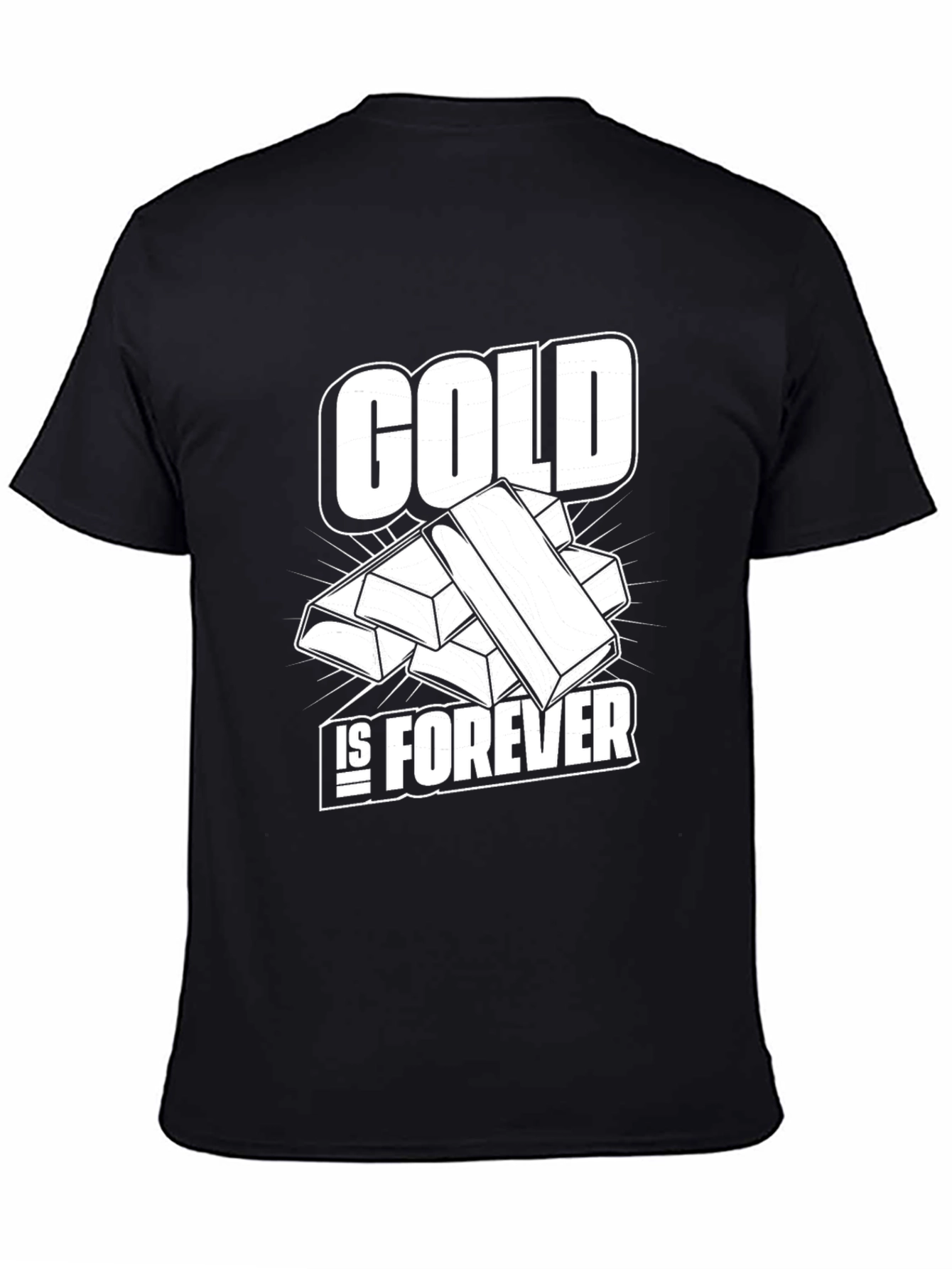 Black Gold Is Forever Black T-Shirt view 4