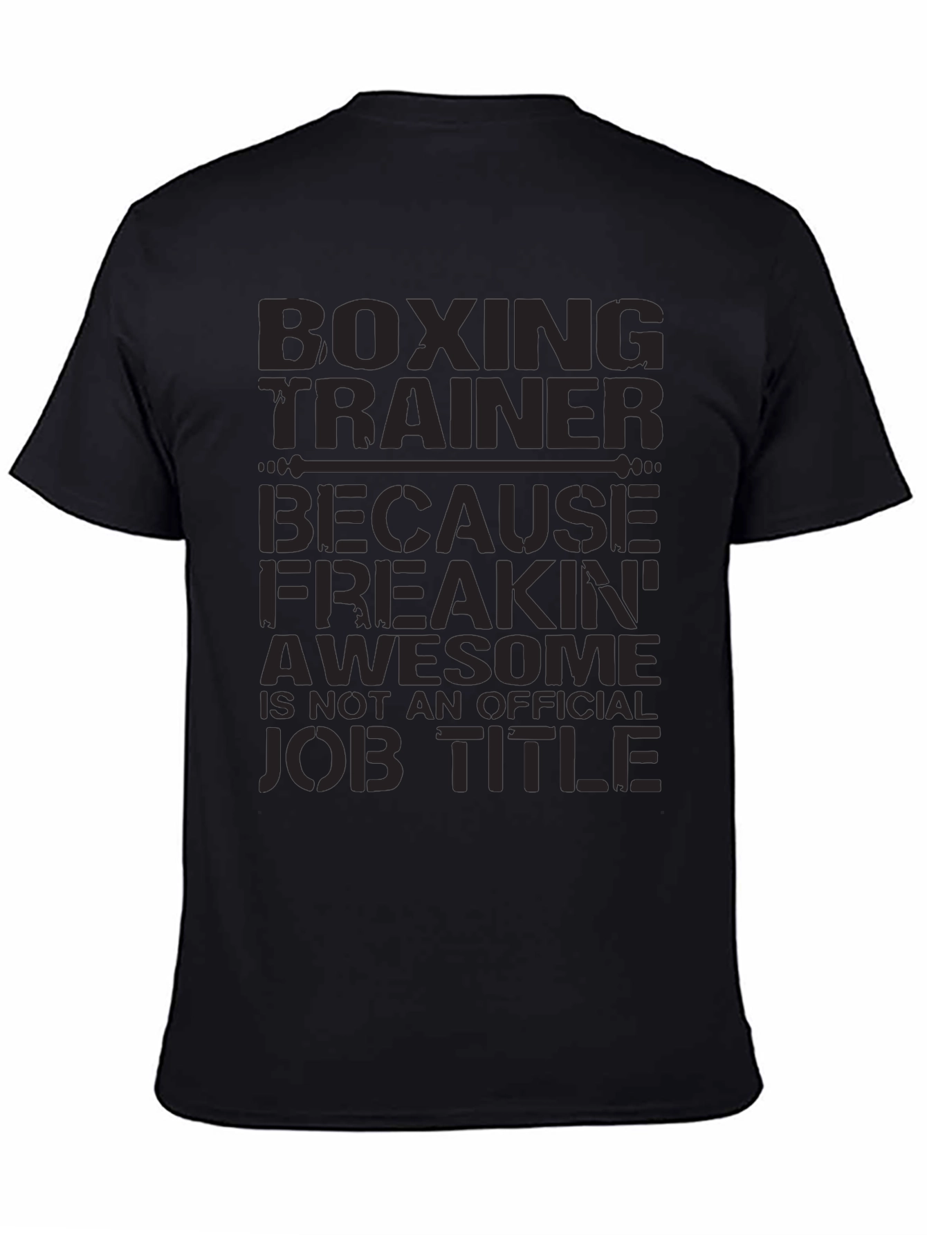 Black Boxing Trainer Graphic T-Shirt view 4