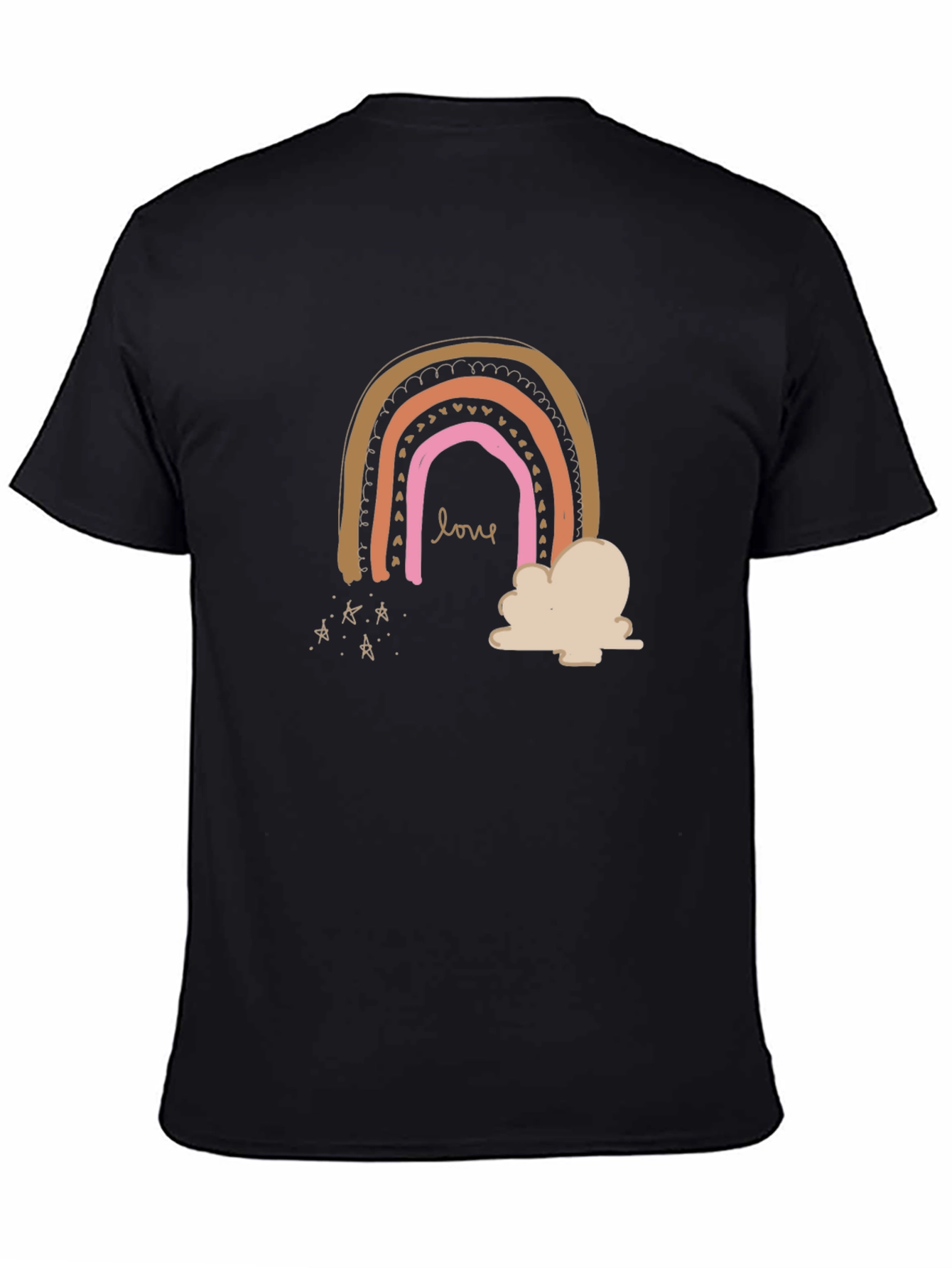 Black Love Rainbow Graphic T-Shirt - Trendy & Stylish view 4