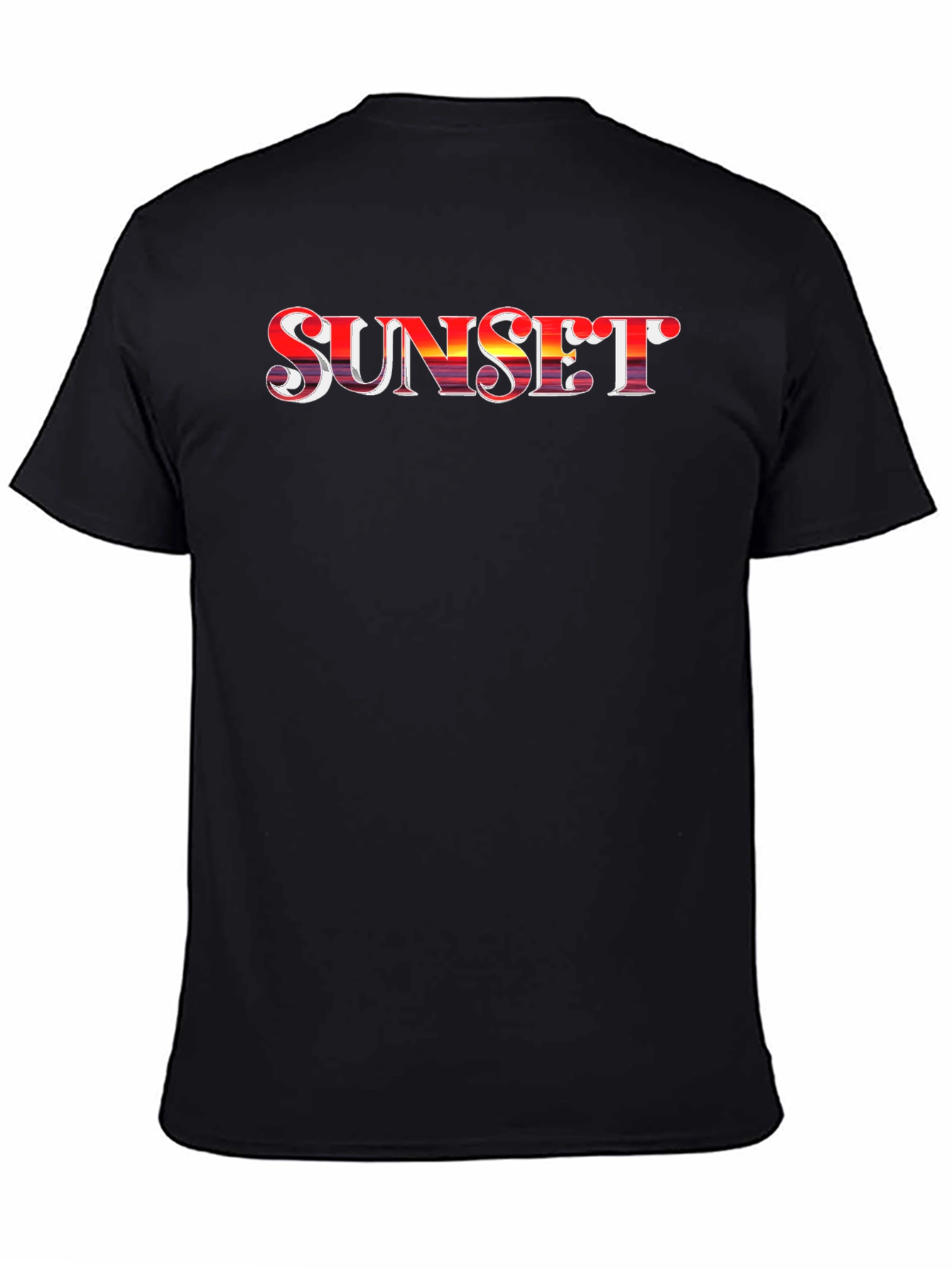 Black Sunset Graphic Tee - Retro Style view 4