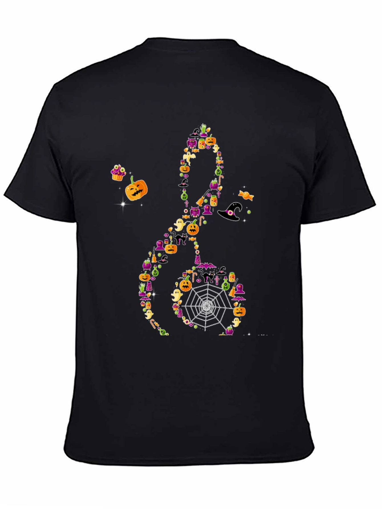 Halloween Music Treble Clef T-Shirt - 4