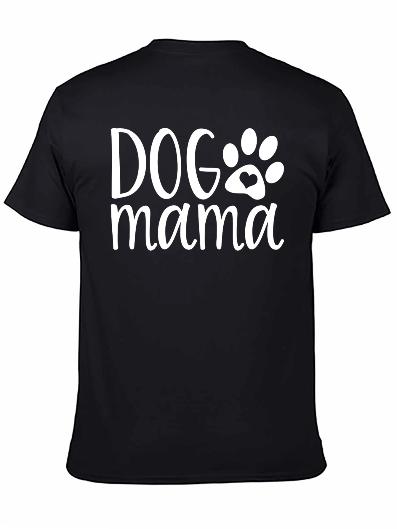 Black Dog Mama Graphic T-Shirt - Black view 4