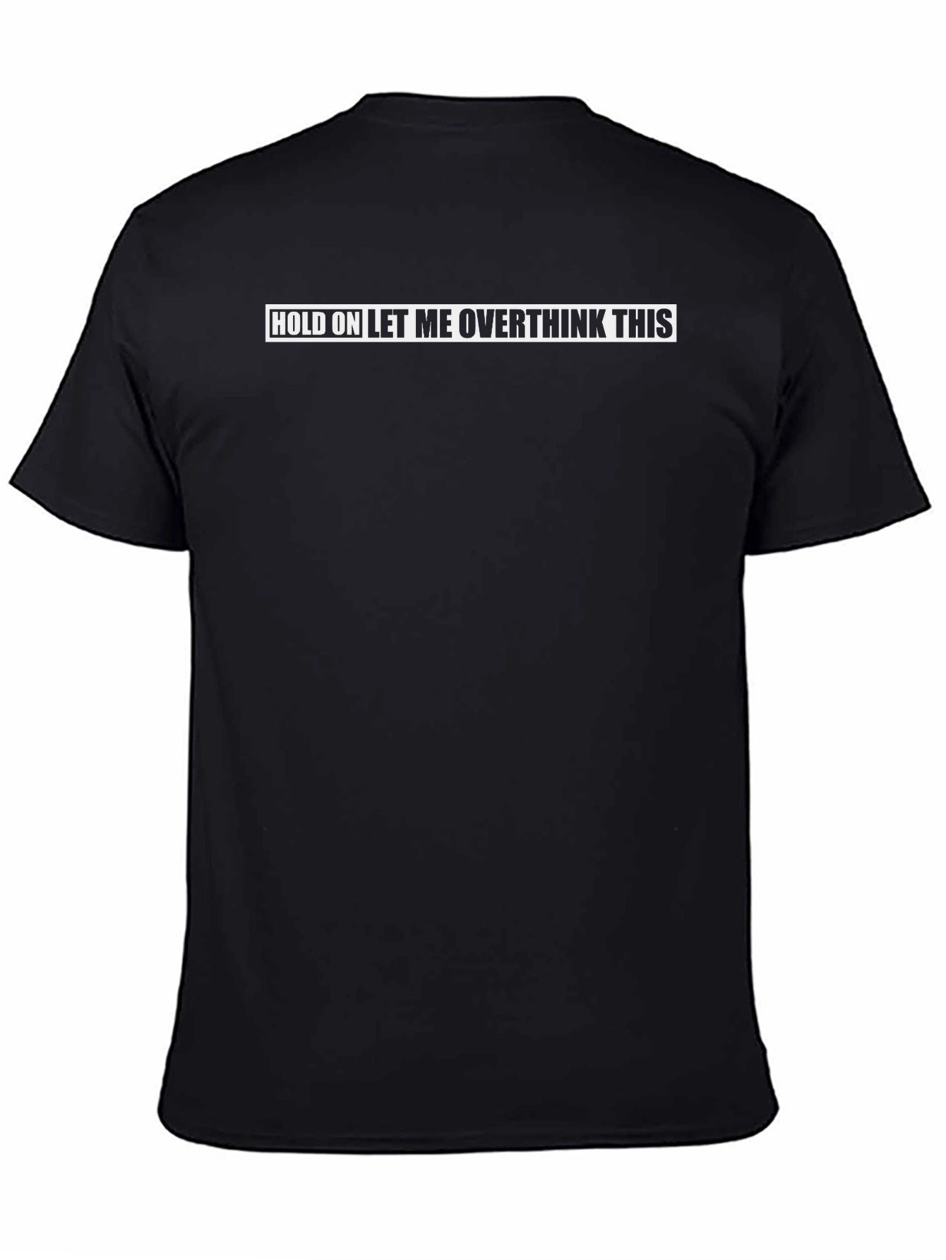 Black Overthink This Black Graphic T-Shirt view 4