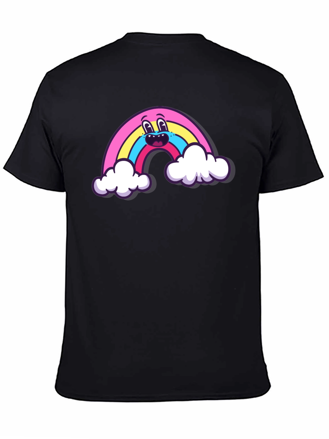 Black Rainbow Graphic T-Shirt view 4