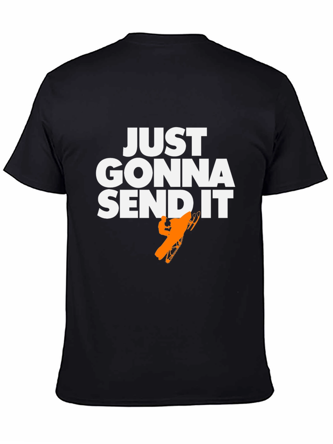 Black Just Gonna Send It Graphic Tee - Black view 4