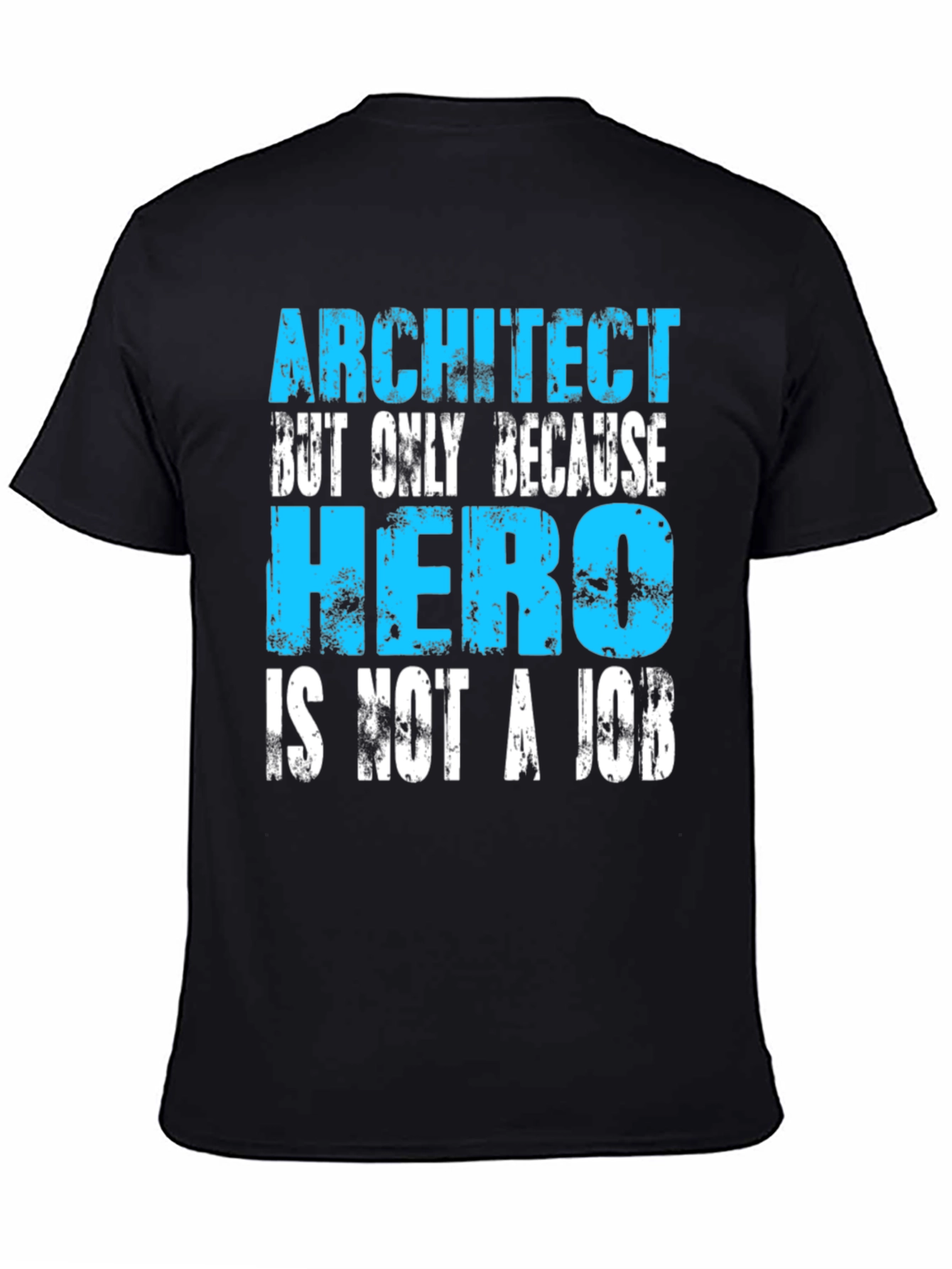 Black Architect Hero Funny Job T-Shirt view 4