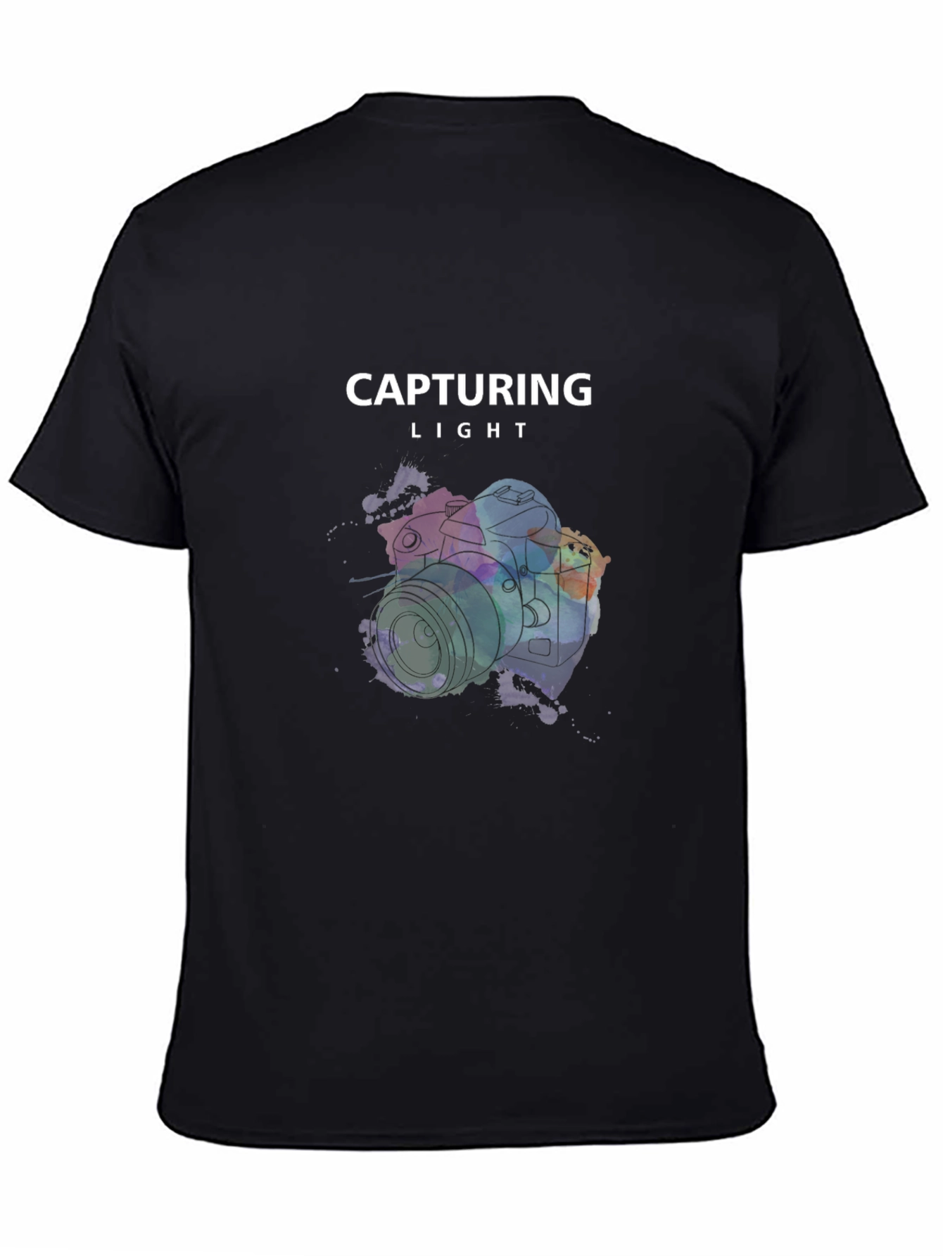 Black Capturing Light Graphic T-Shirt view 4