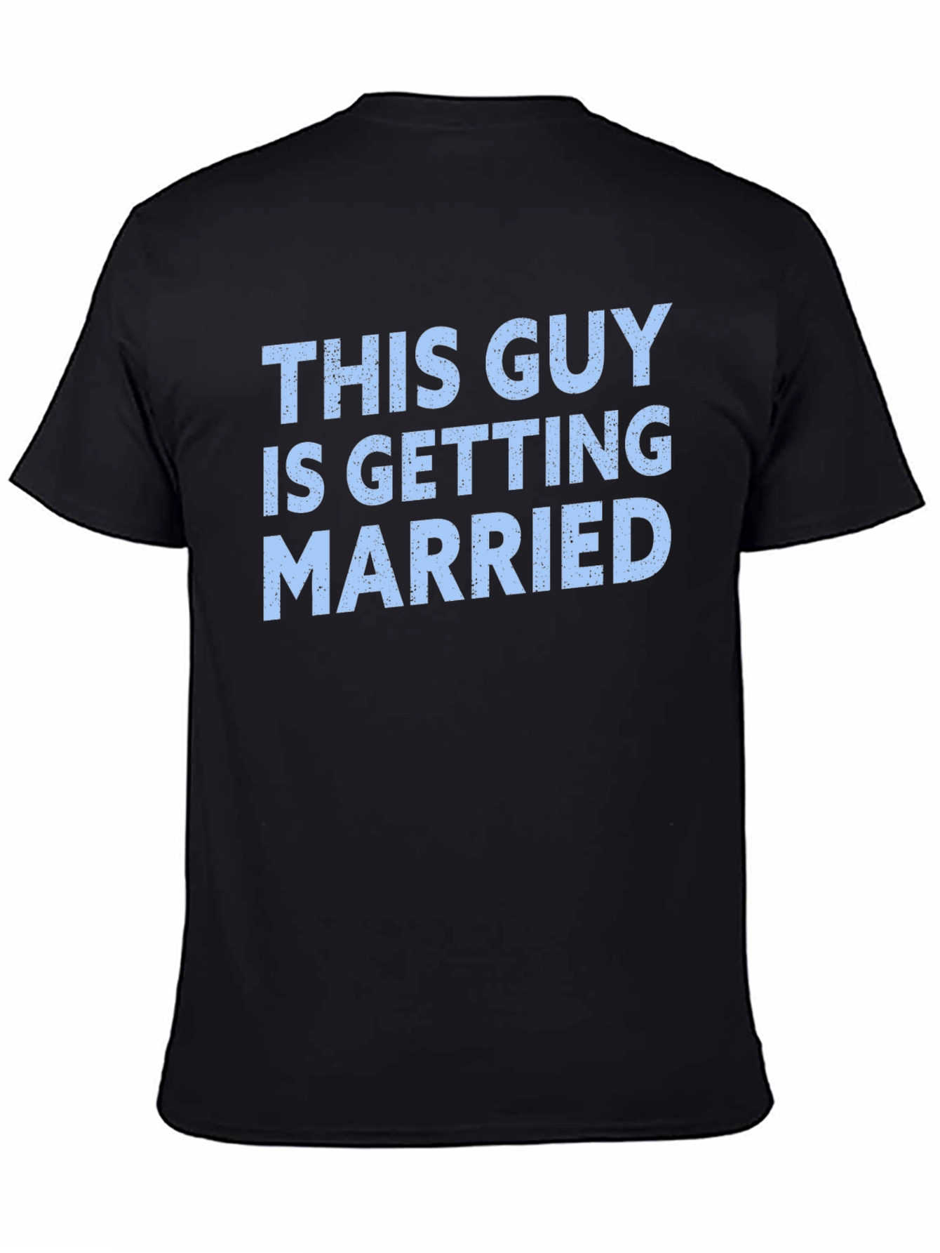 Black Groom-to-be T-shirt - "This Guy is Getting Married" Tee view 4