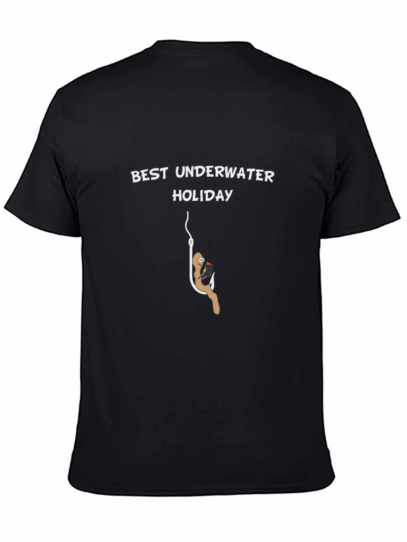 Black Funny Best Underwater Holiday Graphic T-Shirt view 4
