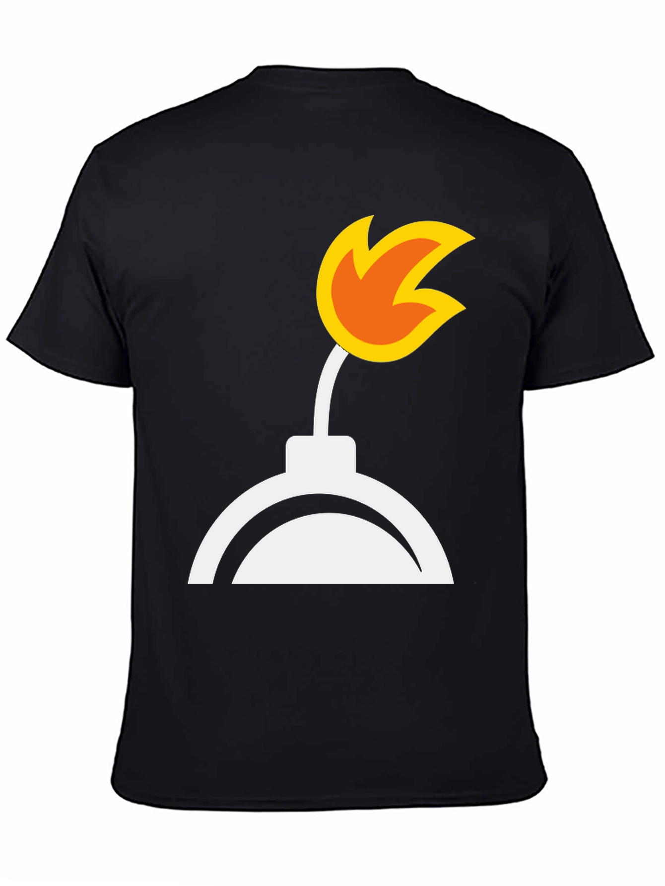 Black Bomb Graphic Tee - Black Cotton Blend view 4