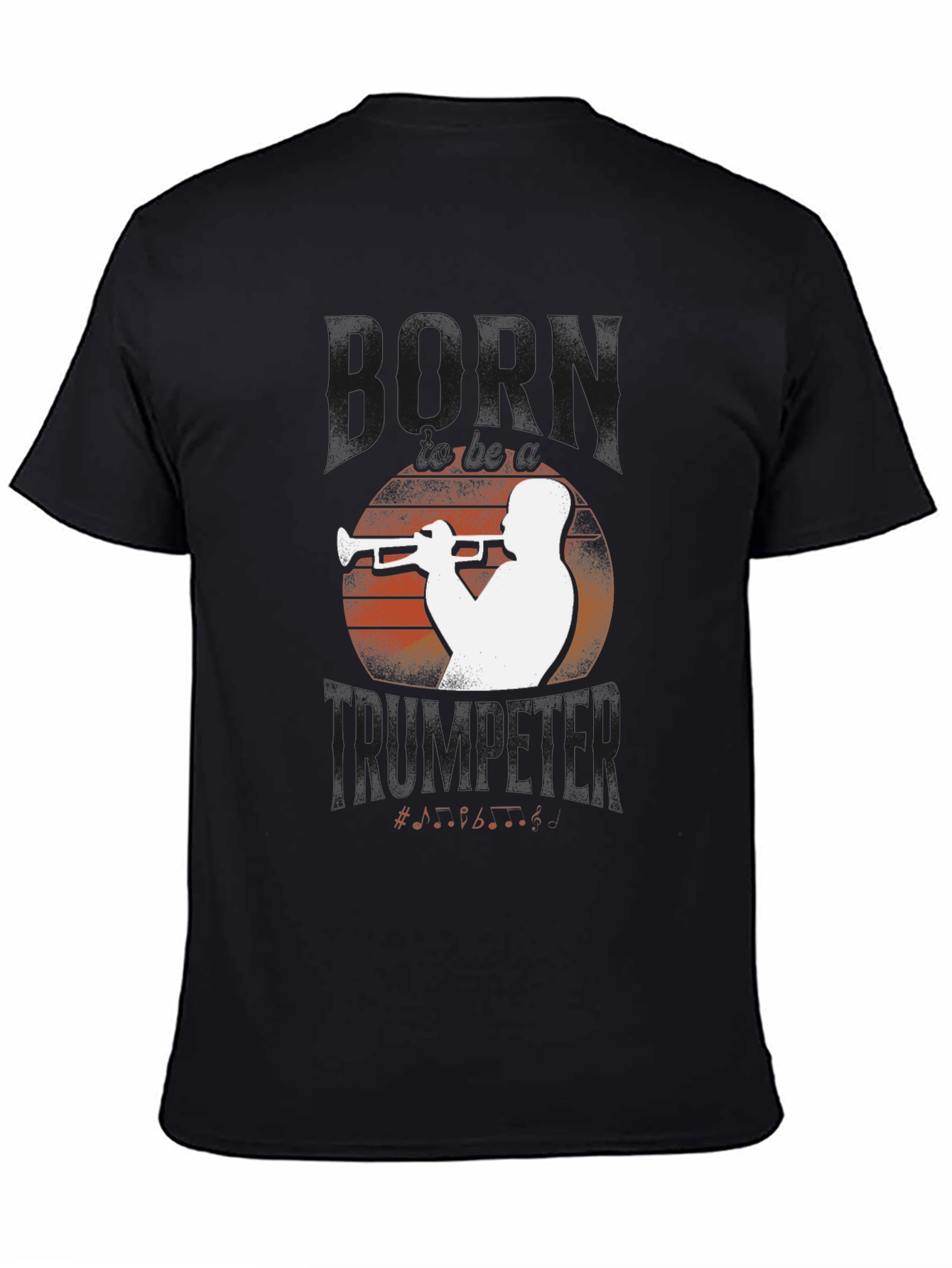 Black Horn Trumpeter Graphic Tee - Black view 4
