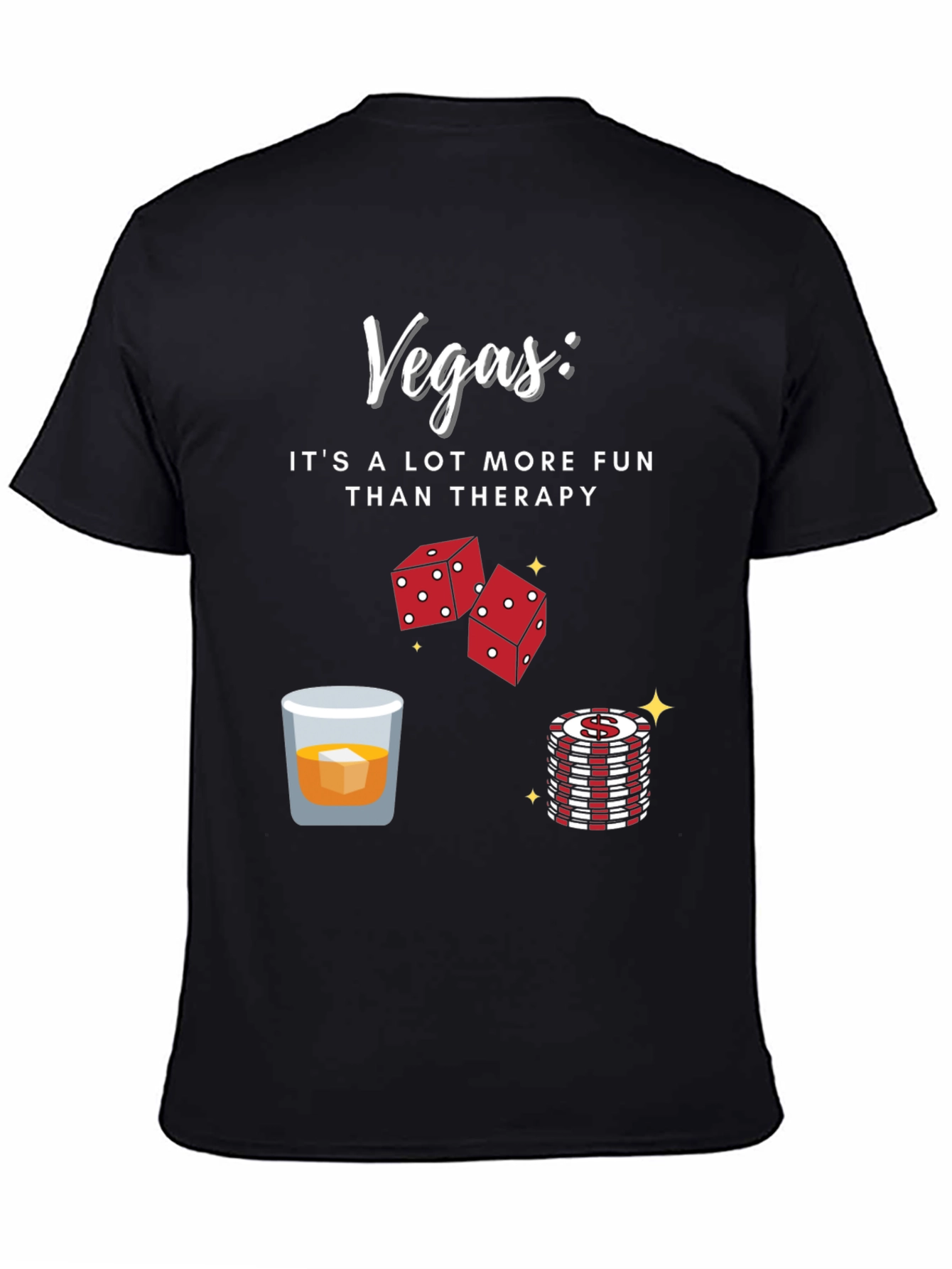 Black Vegas Fun T-Shirt view 4