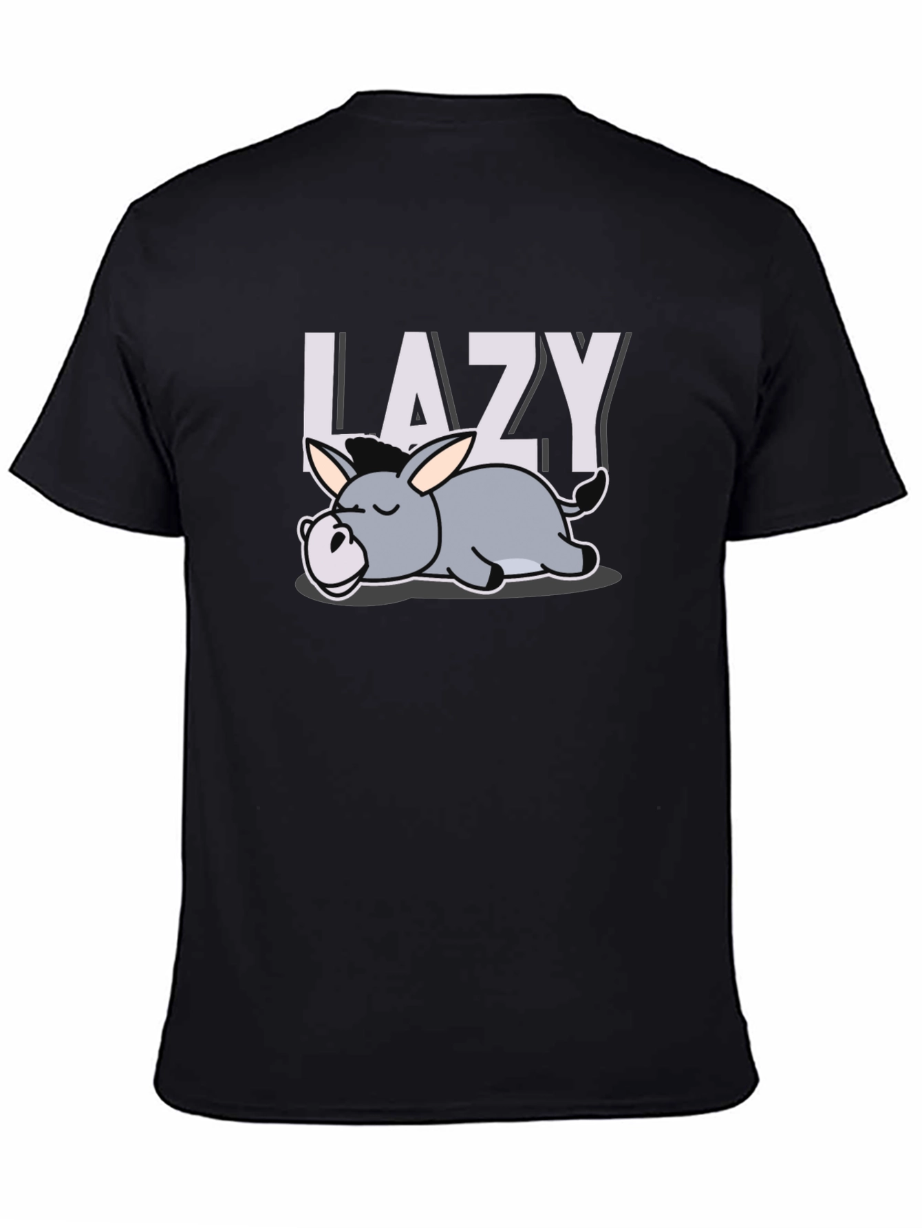 Black Lazy Donkey Graphic T-Shirt - Relaxed Fit view 4