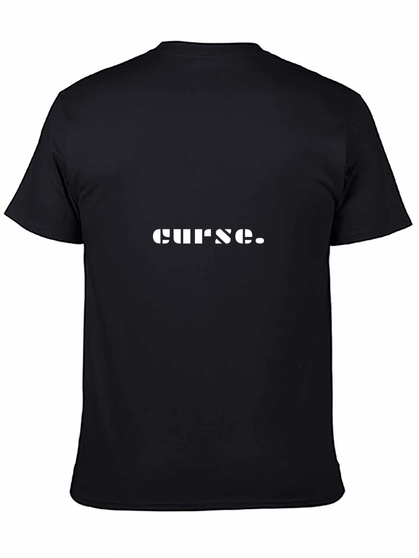 Black Curse Graphic Tee - Soft Black Cotton view 4