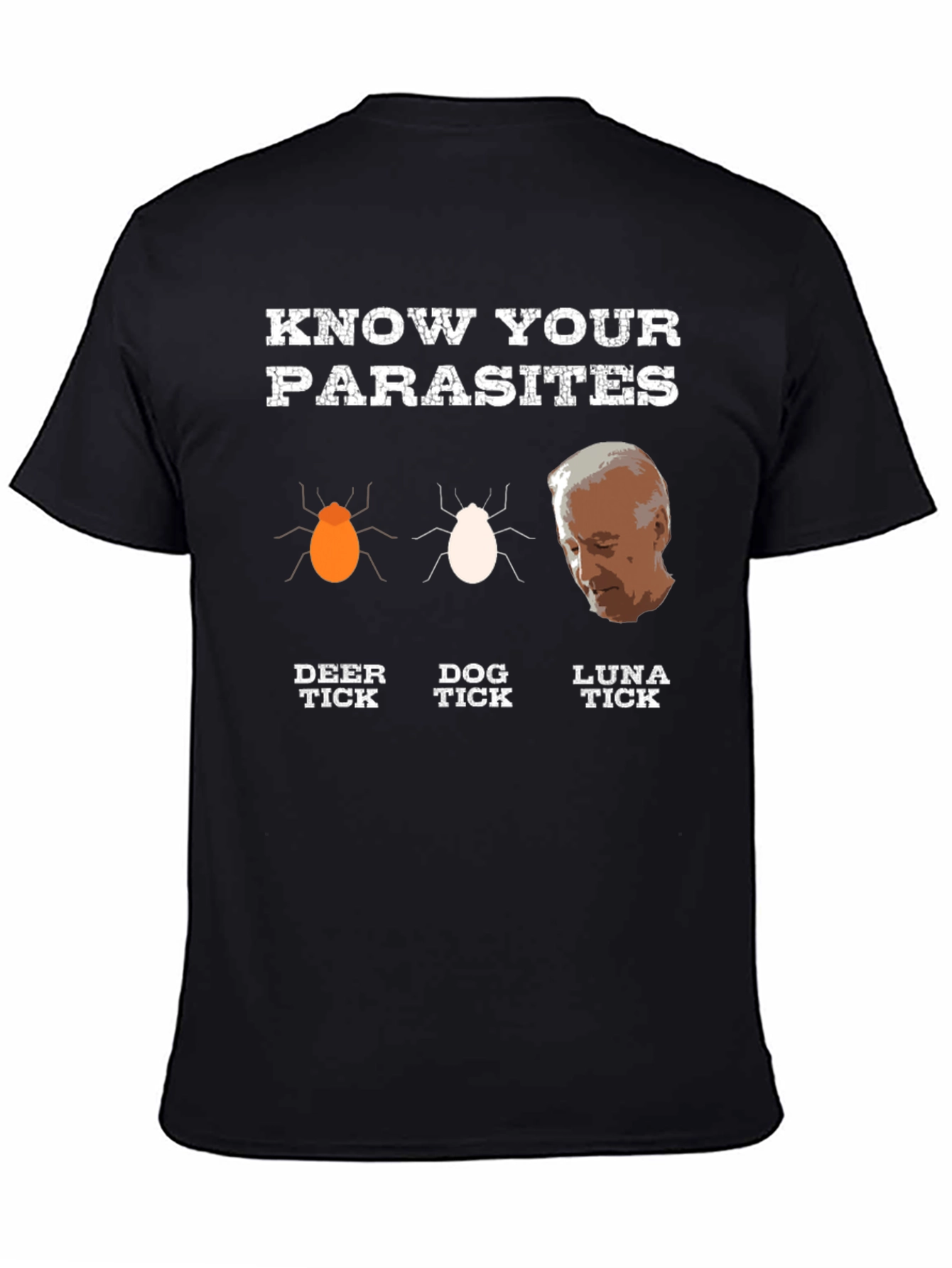 Black Know Your Parasites Graphic Novelty T-Shirt view 4