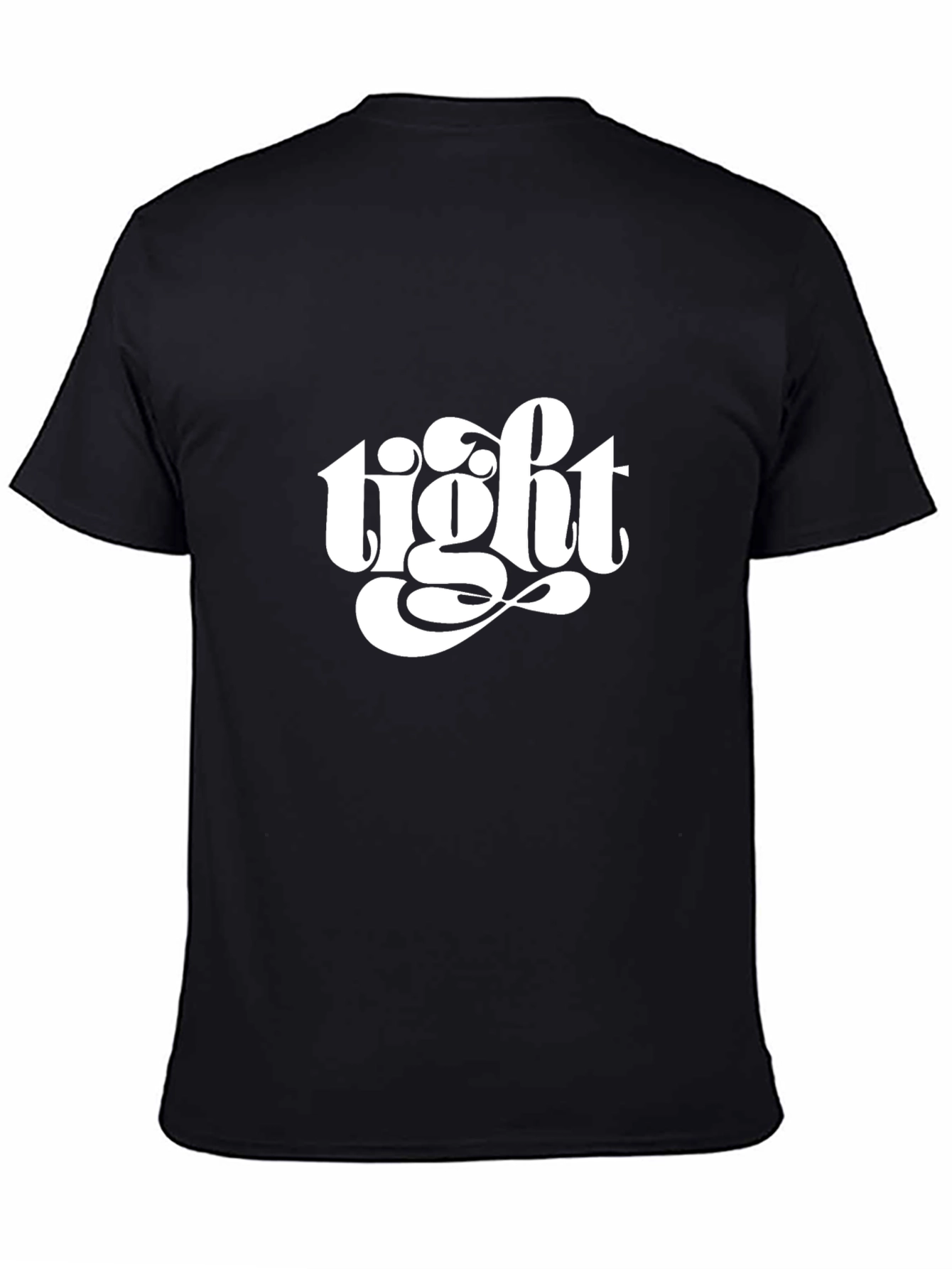 Black Tight Graphic Black T-Shirt view 4