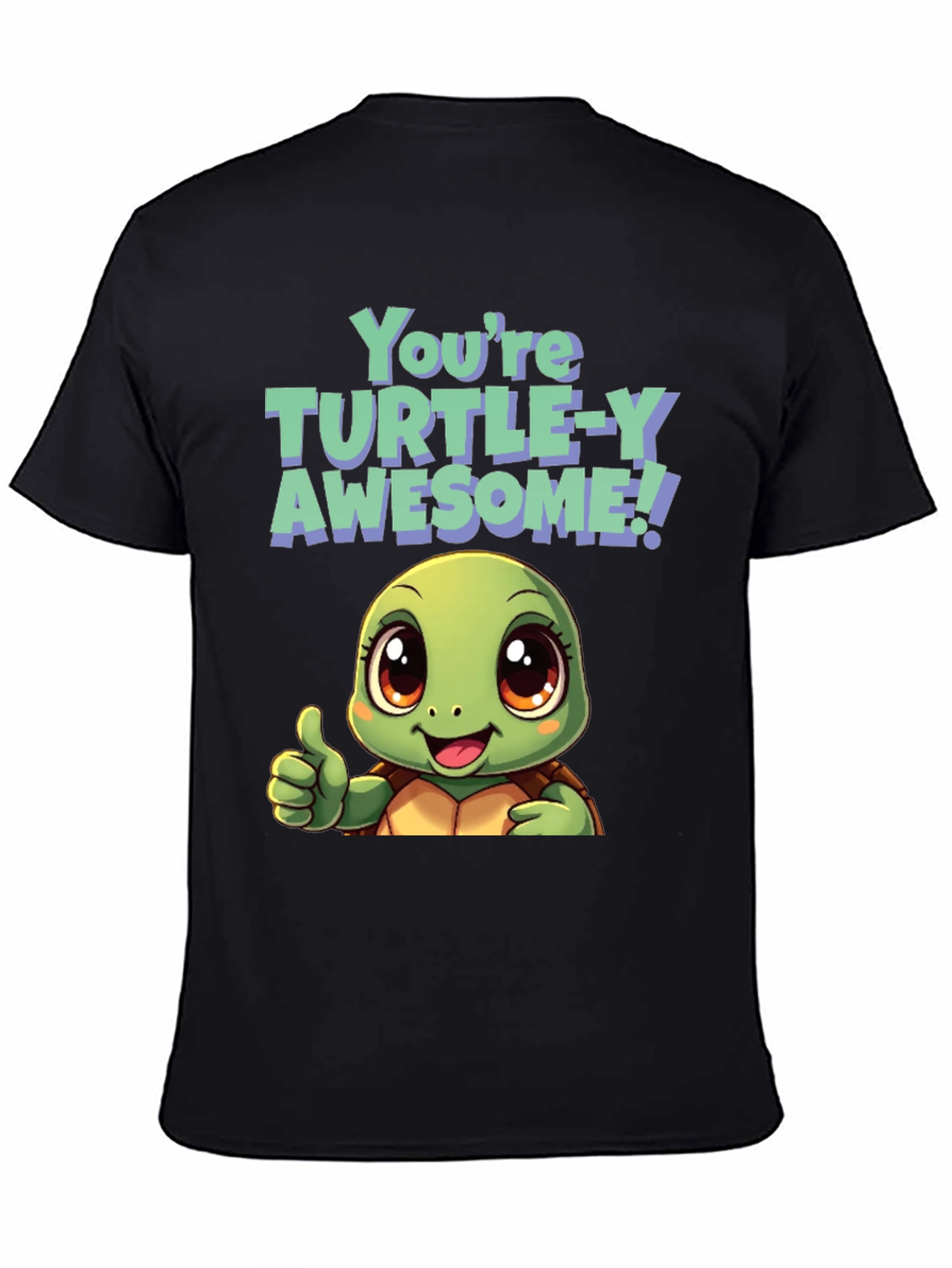 Black Turtle-Y Awesome Graphic Tee view 4