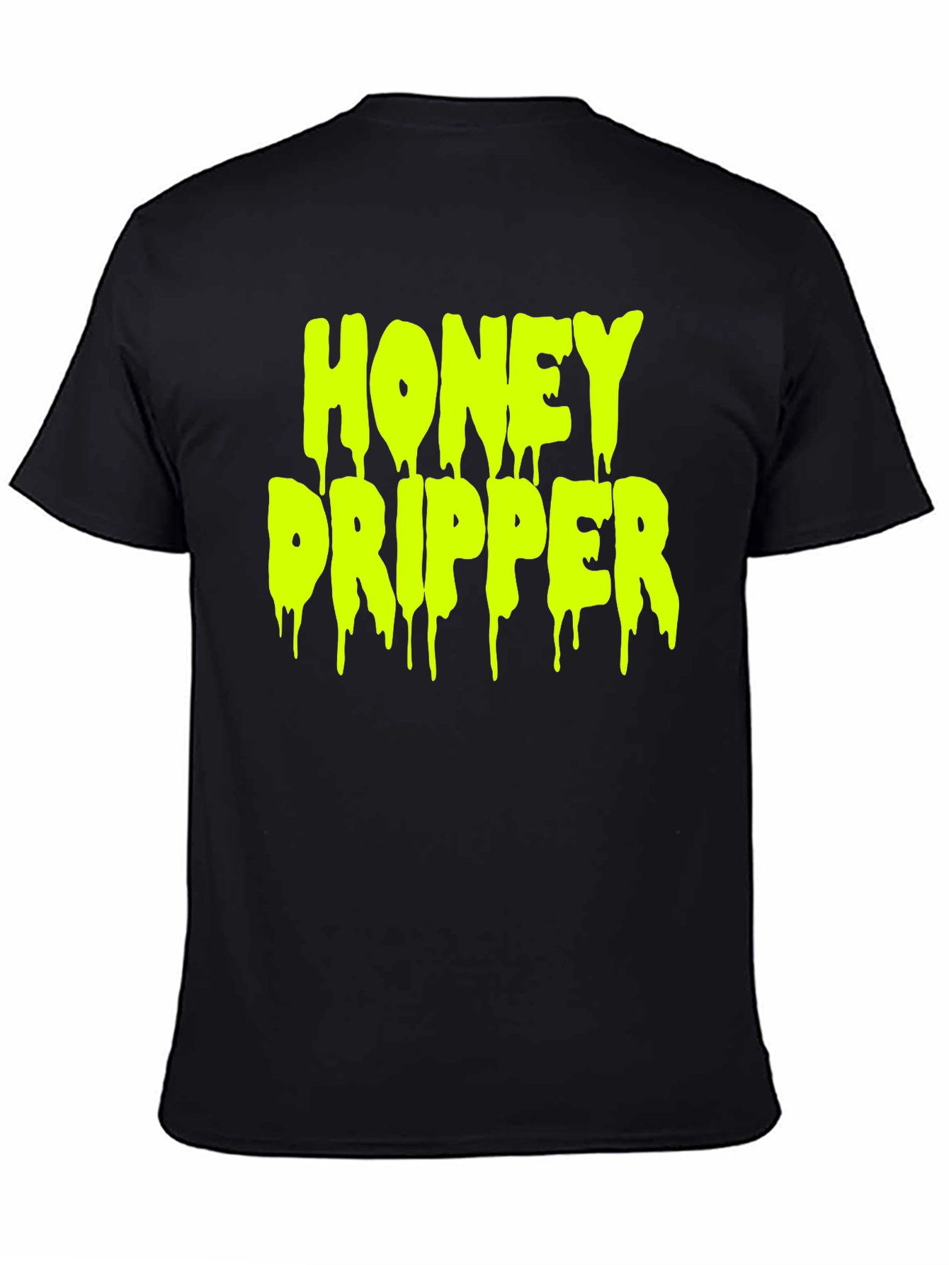 Black Honey Dripper Graphic Tee - Cool Streetwear Shirt view 4