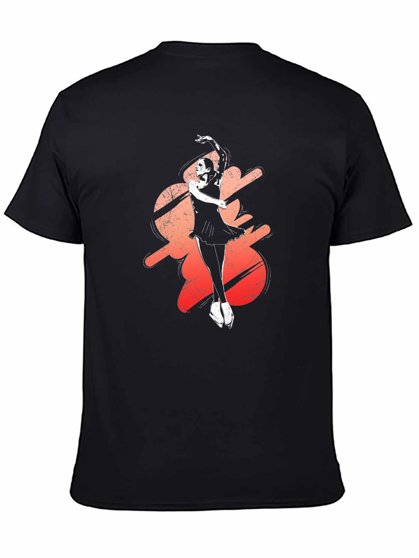Black Ballerina Dance Graphic Tee - Stylish Black T-Shirt view 4