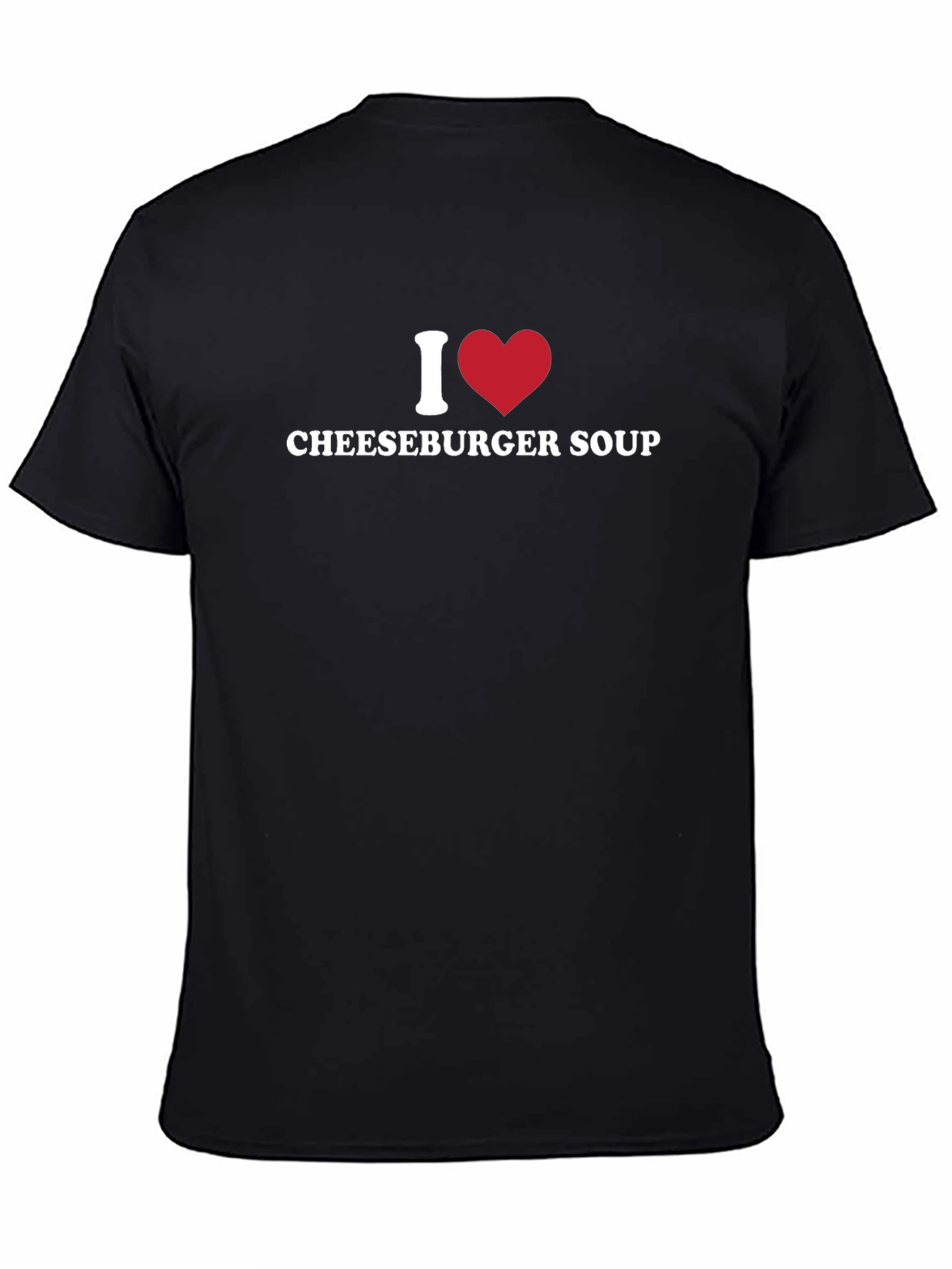 I Heart Cheeseburger Soup Black T-Shirt - 4