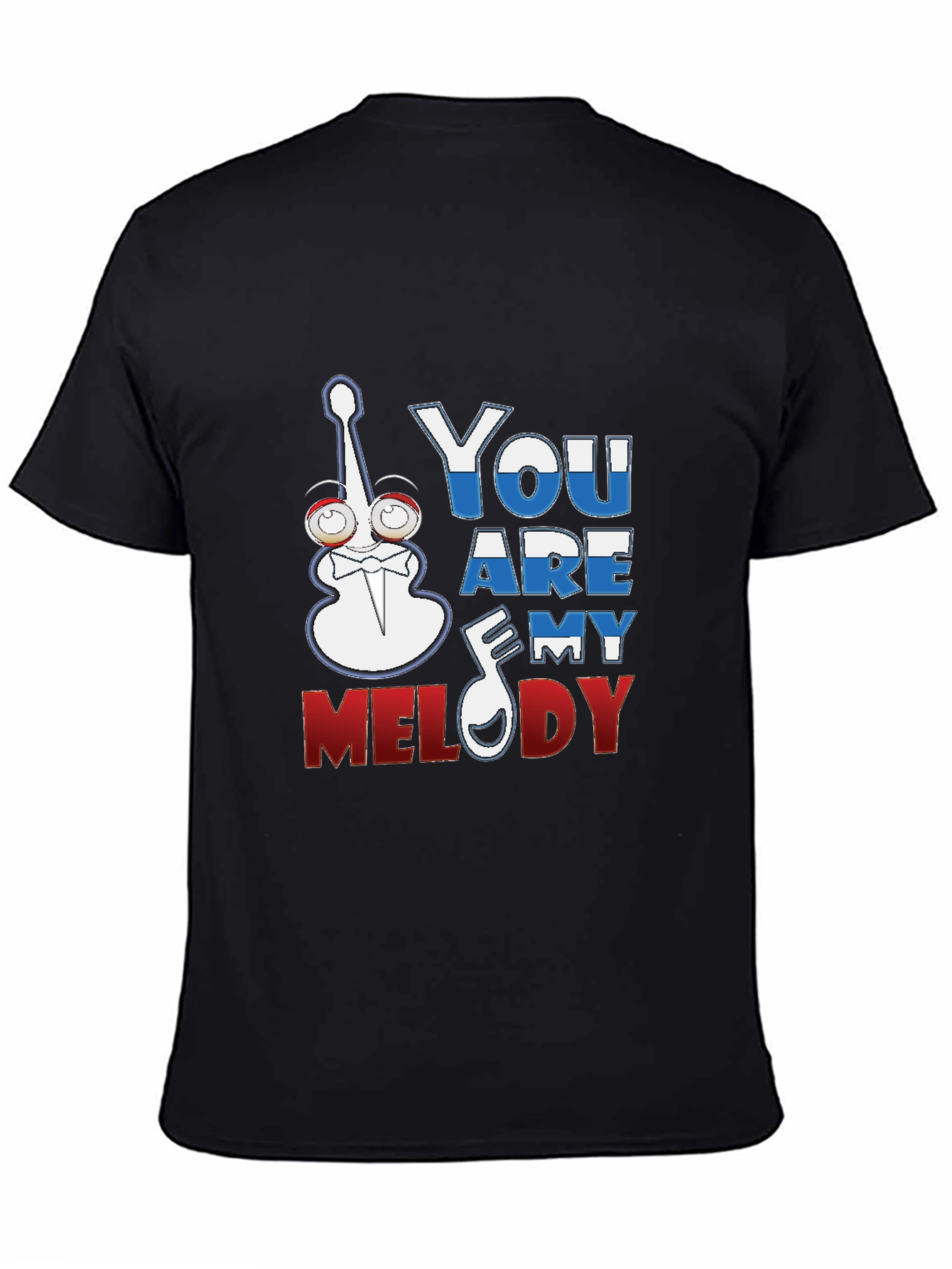 Black You Are My Melody Graphic T-Shirt view 4