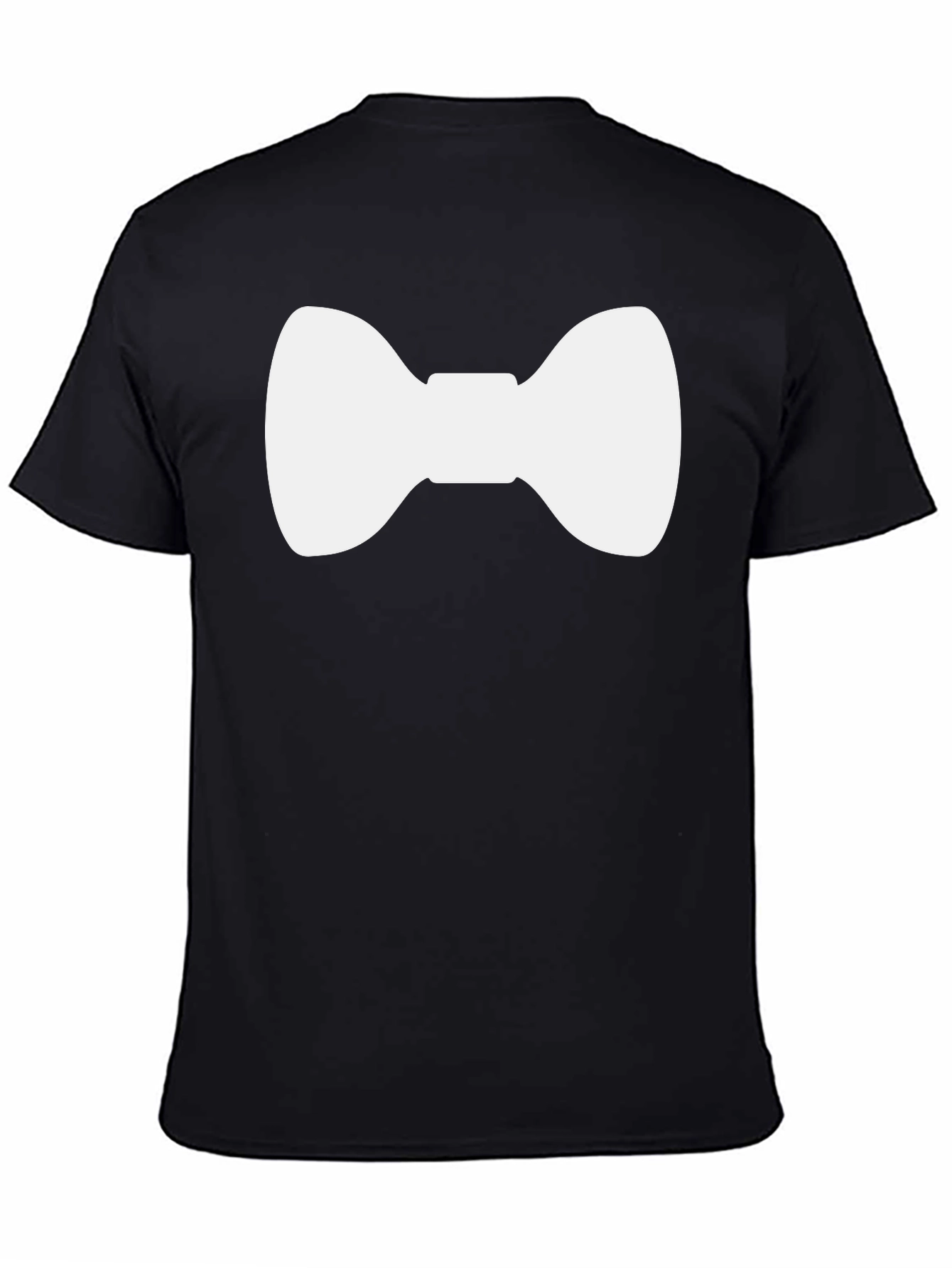 Black Bow Tie Graphic Tee - Stylish Casual Wear view 4