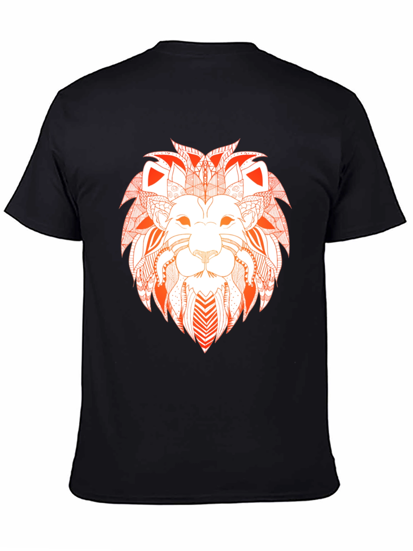 Black Lion Graphic Black Tee view 4