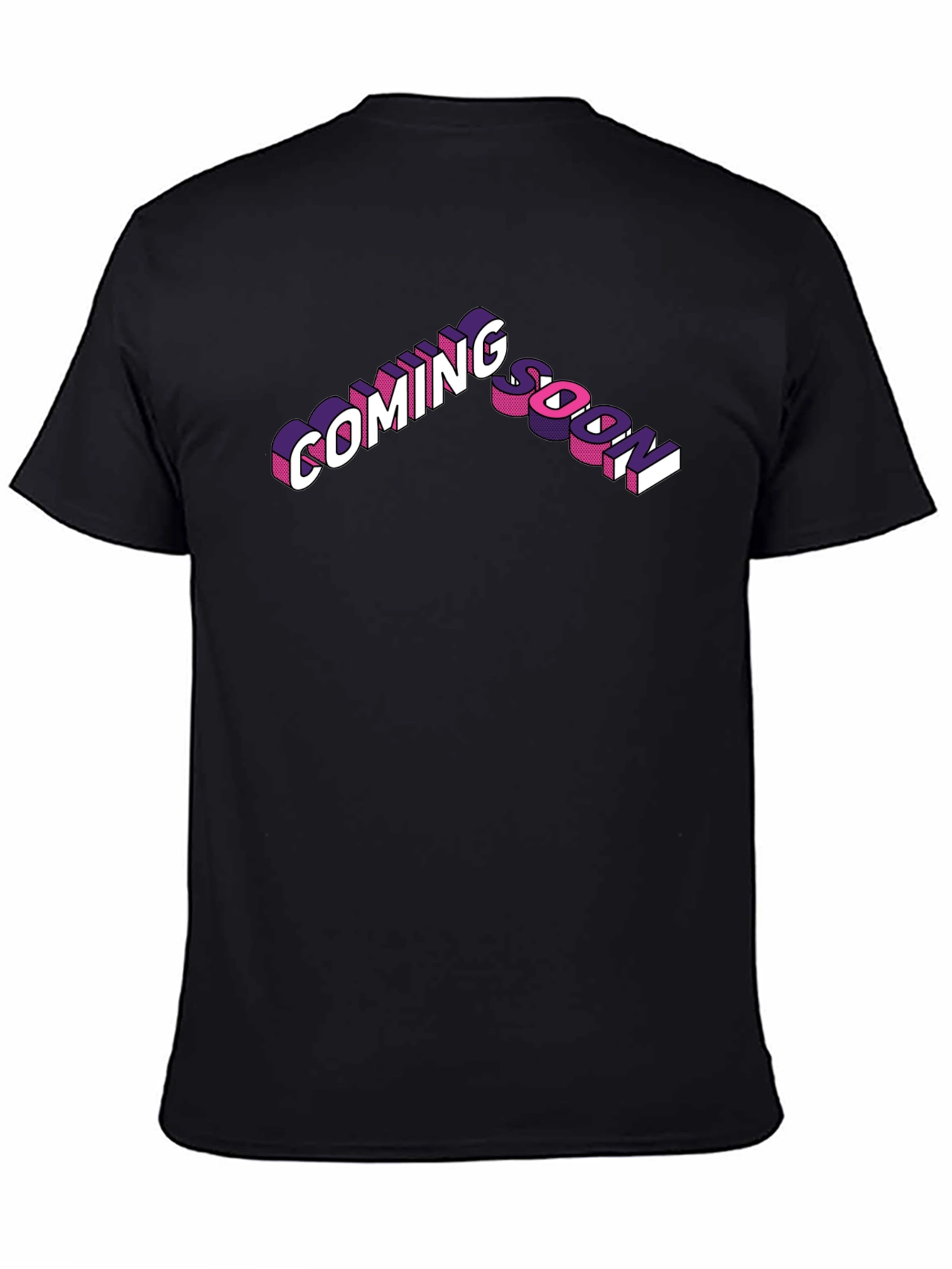Black Coming Soon Graphic T-Shirt view 4