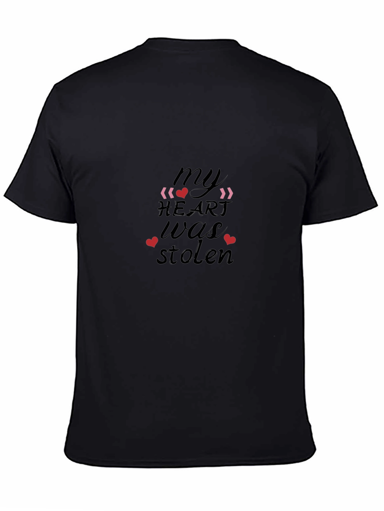 Black My Heart Was Stolen Graphic T-Shirt view 4