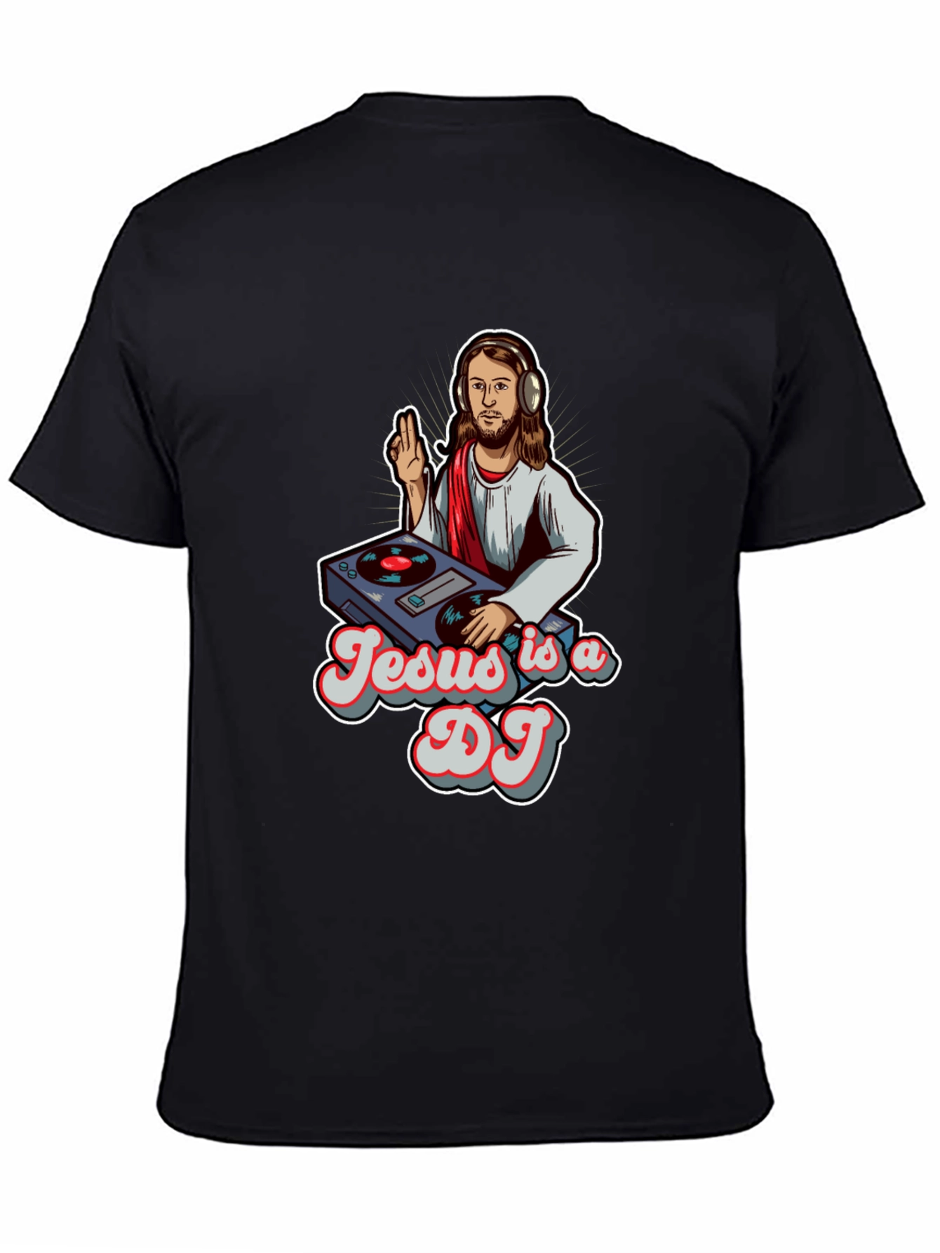 Black Jesus is a DJ Black T-Shirt view 4