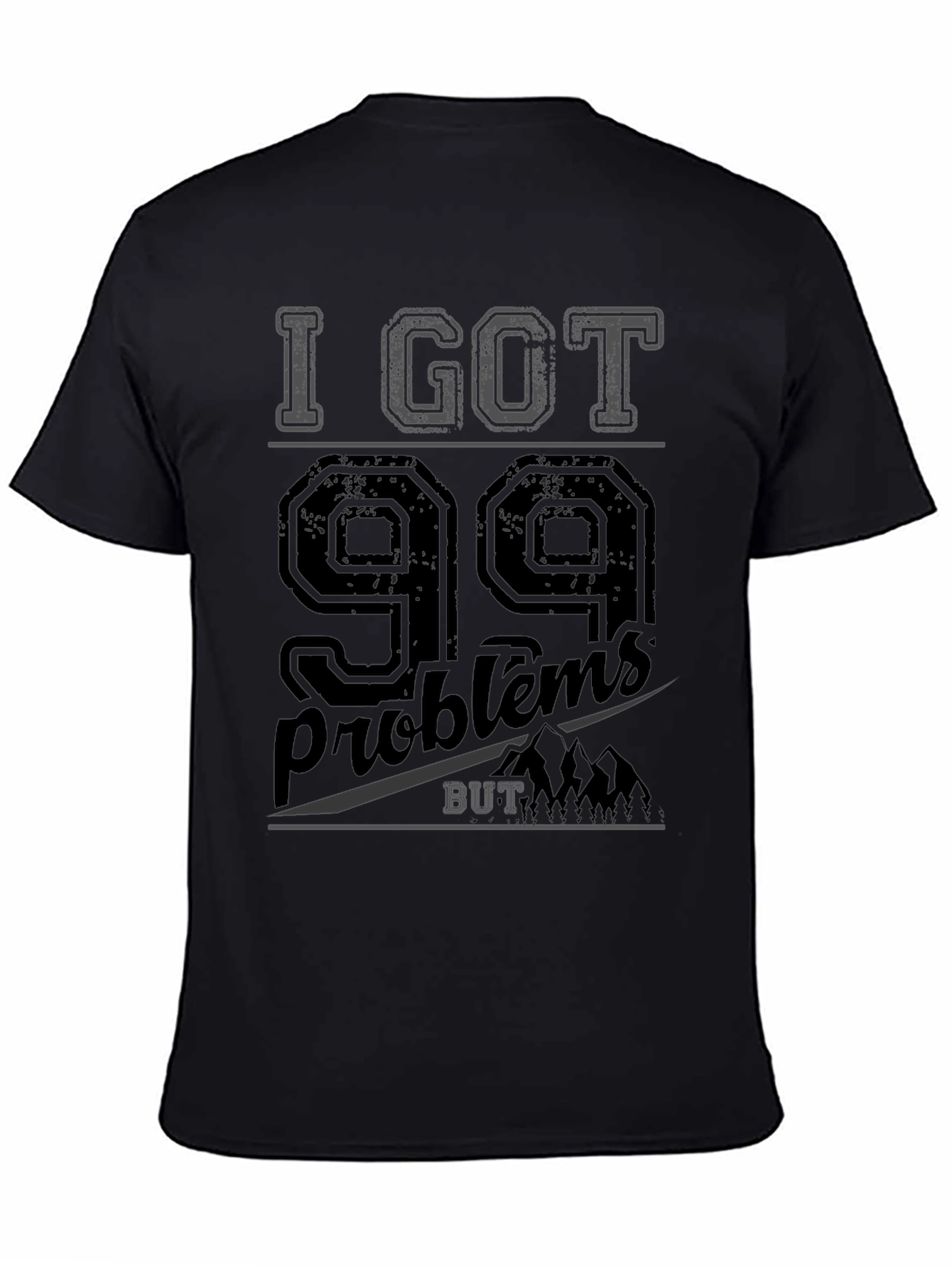 Black 99 Problems T-Shirt - Men's Graphic Tee view 4