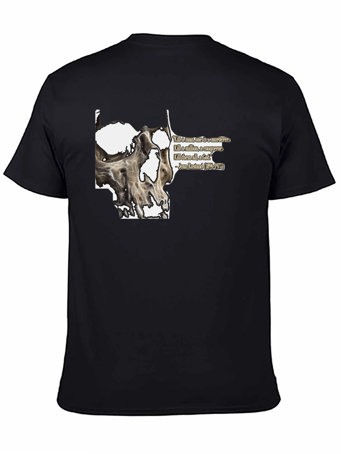 Black Skull Graphic T-Shirt view 4