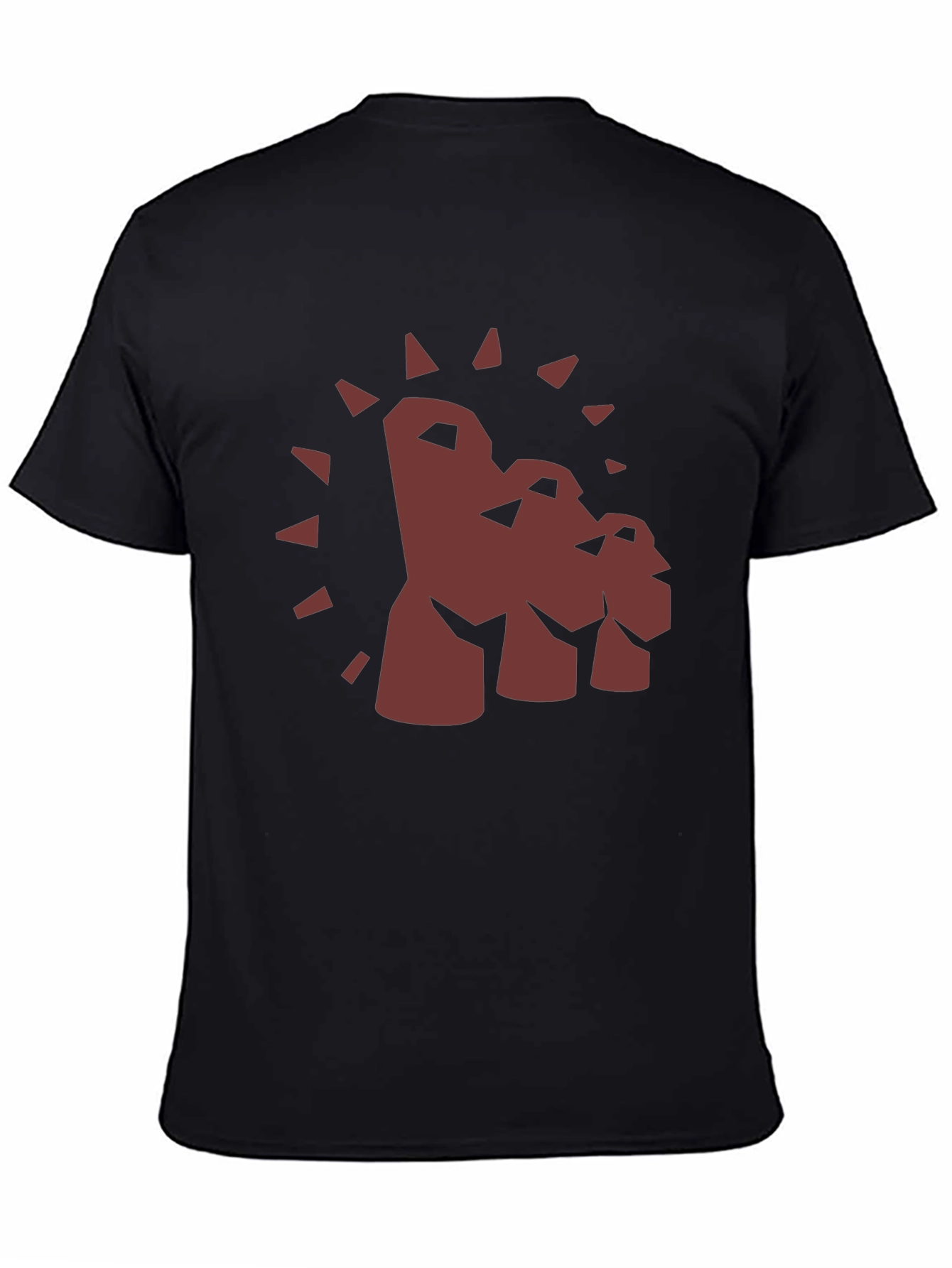 Black Moai Head Graphic Tee - Unique Design view 4