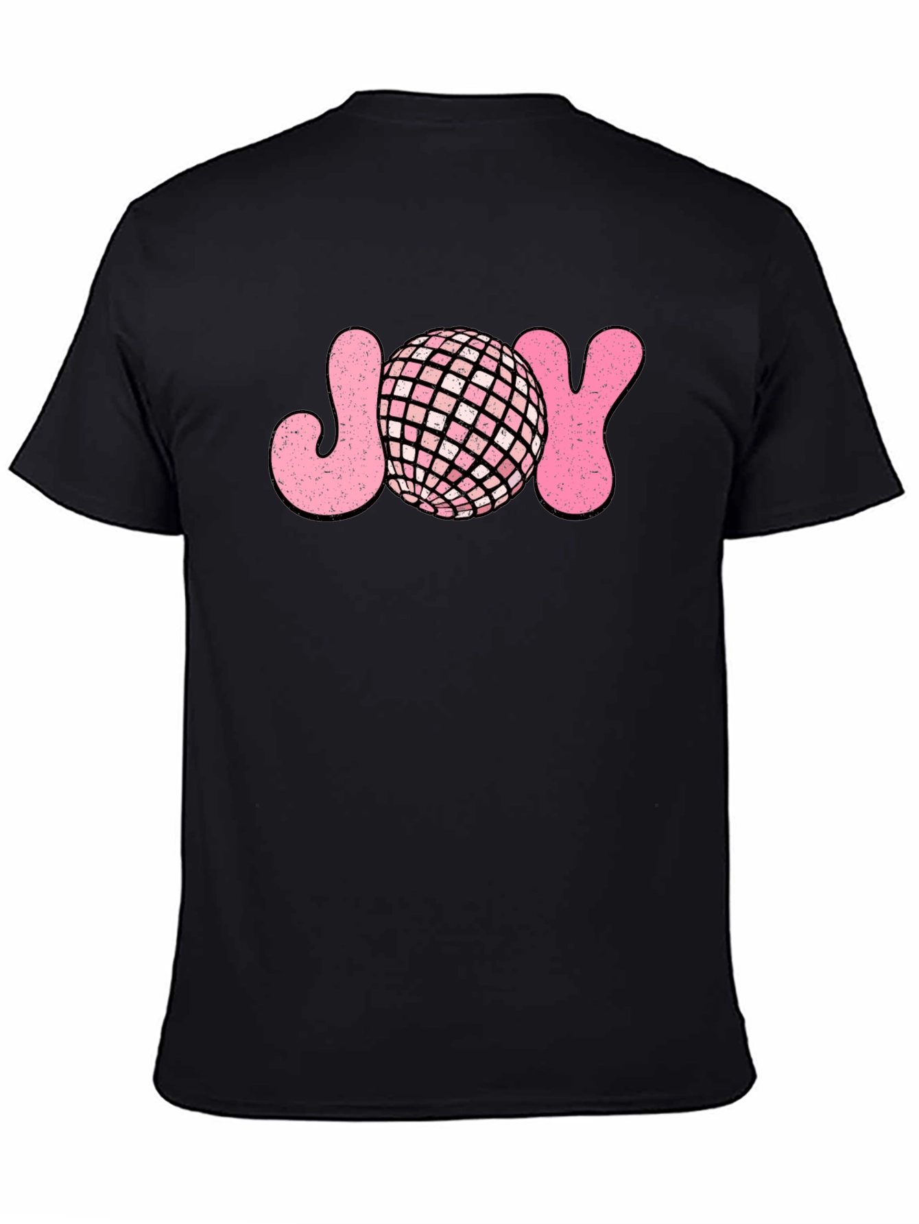 Black Retro Disco JOY T-Shirt view 4