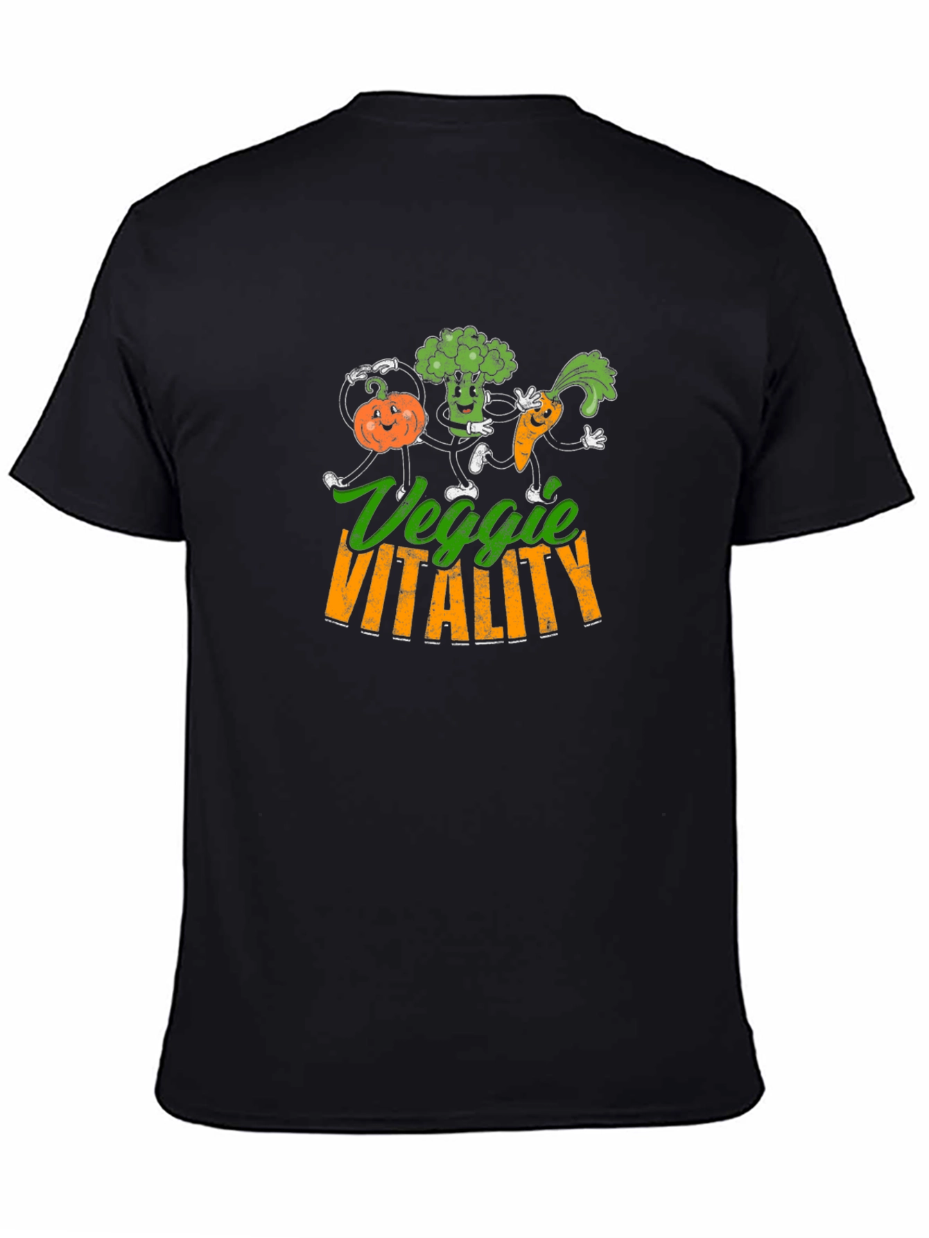 Veggie Vitality T-Shirt - Cartoon Vegetables - 4