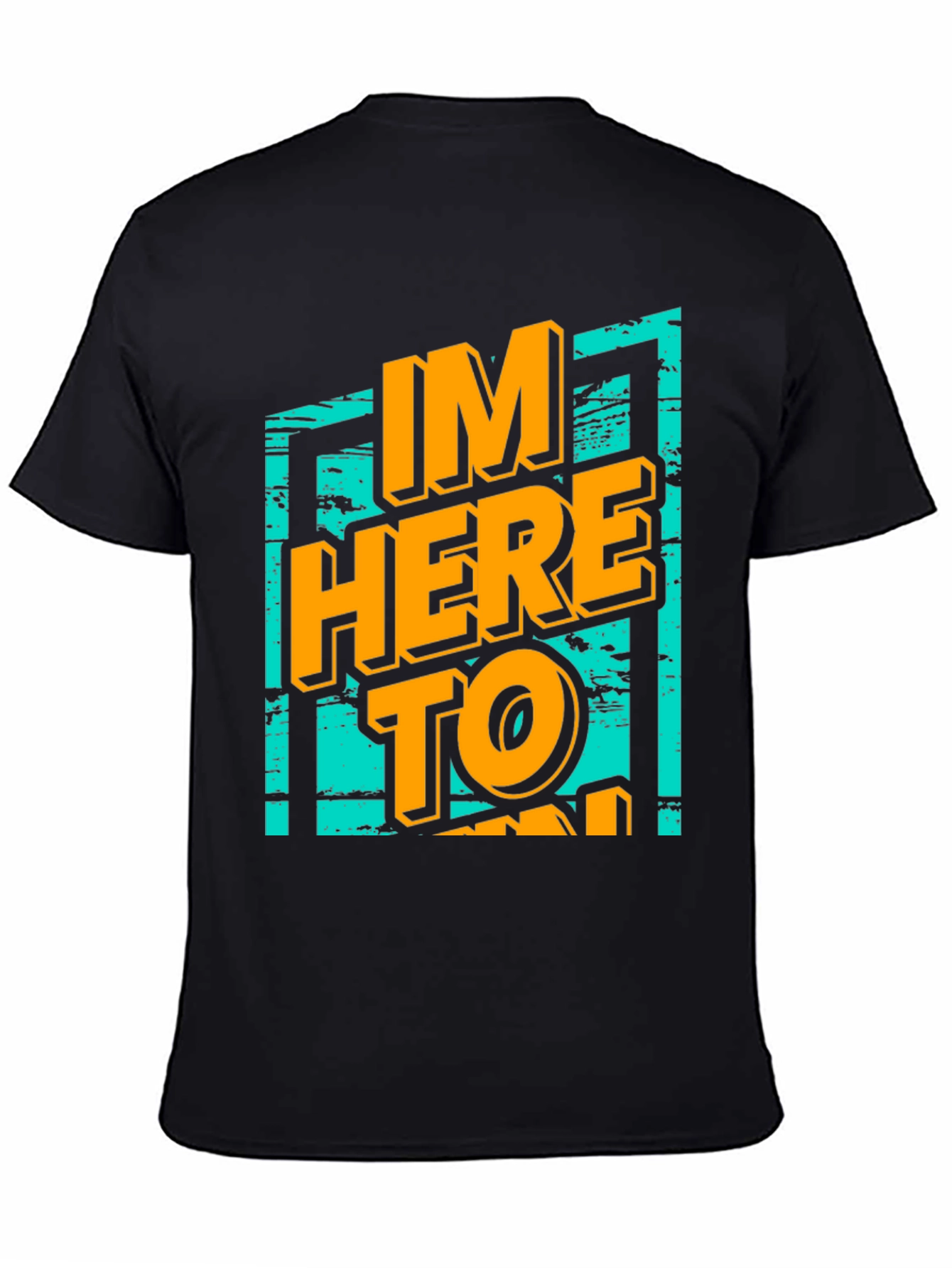 Black I'm Here to Party Graphic T-Shirt view 4