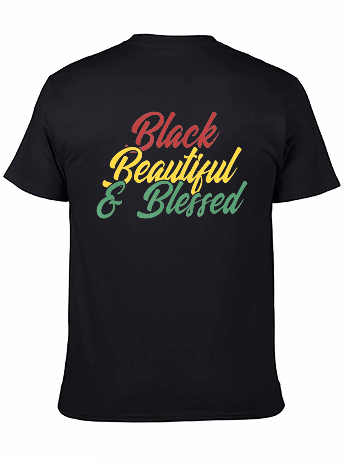 Black Black Beautiful & Blessed Graphic Tee view 4