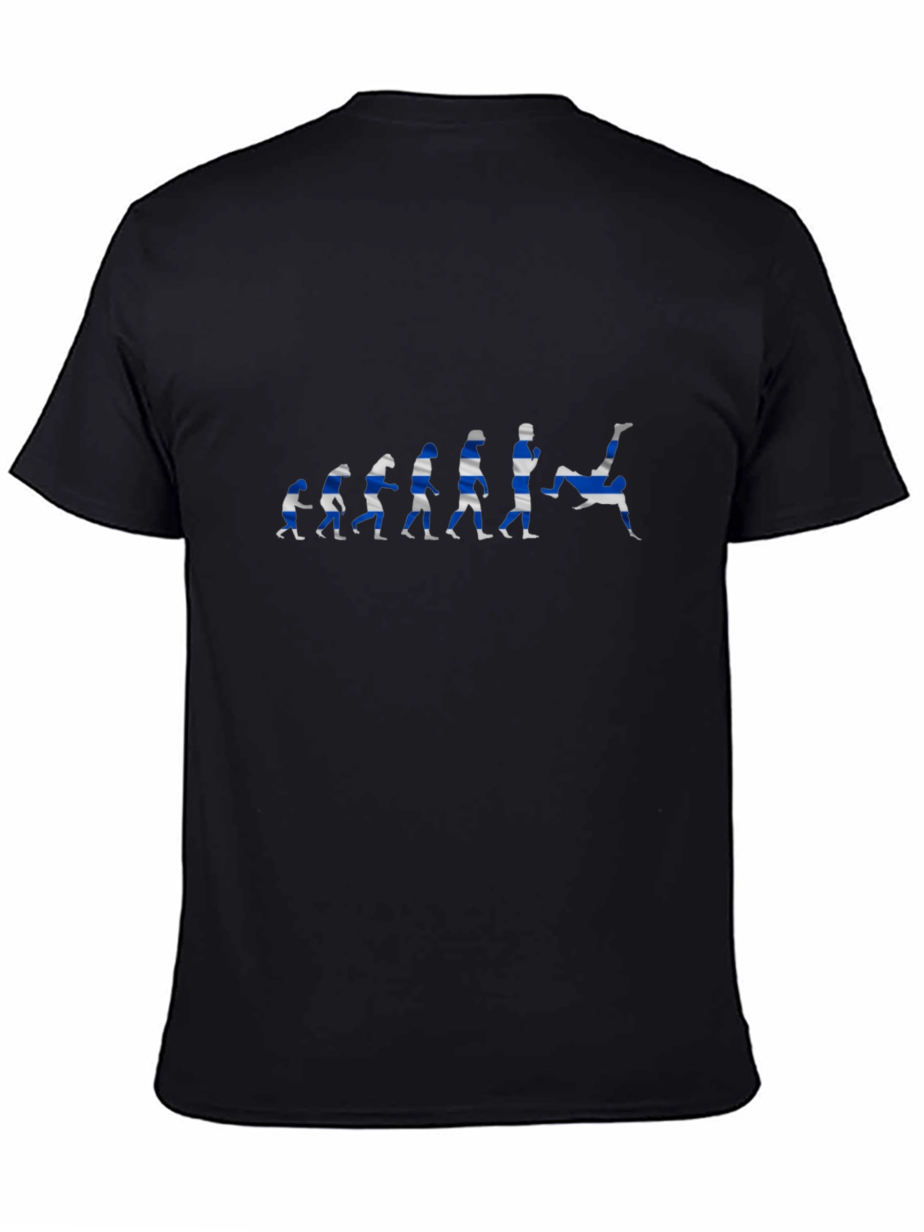 Black Soccer Evolution Graphic T-Shirt - Black view 4