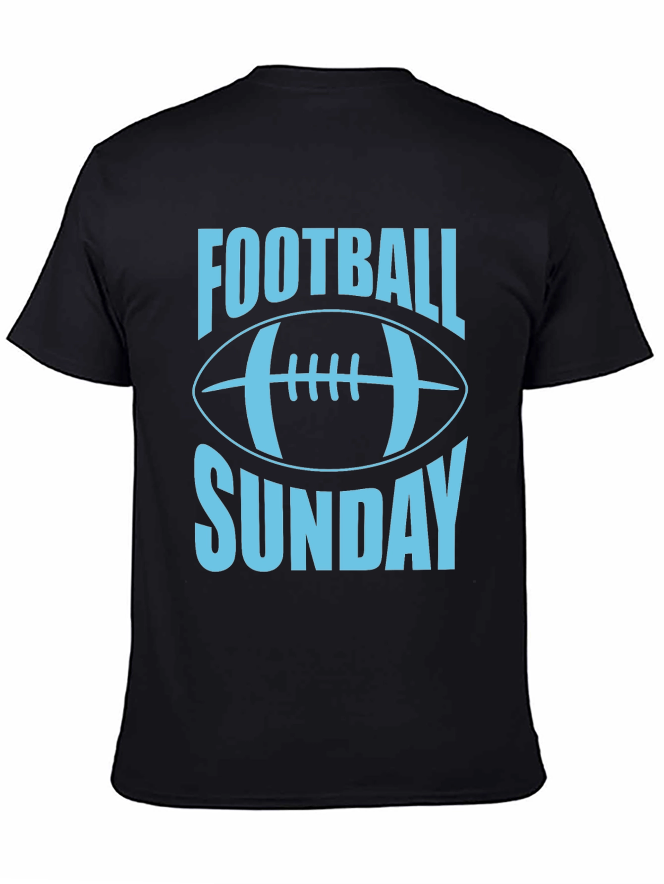 Black Football Sunday T-Shirt - Stylish Game Day Apparel view 4