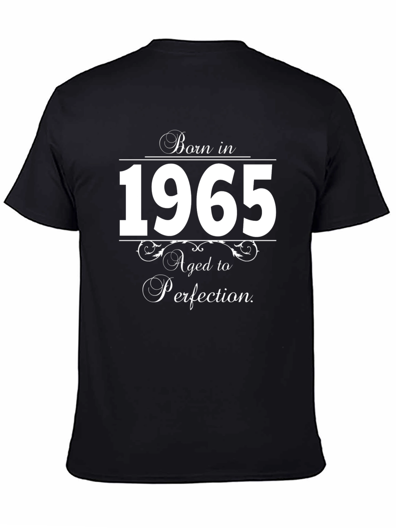 Black Born in 1965 T-Shirt - Aged to Perfection view 4