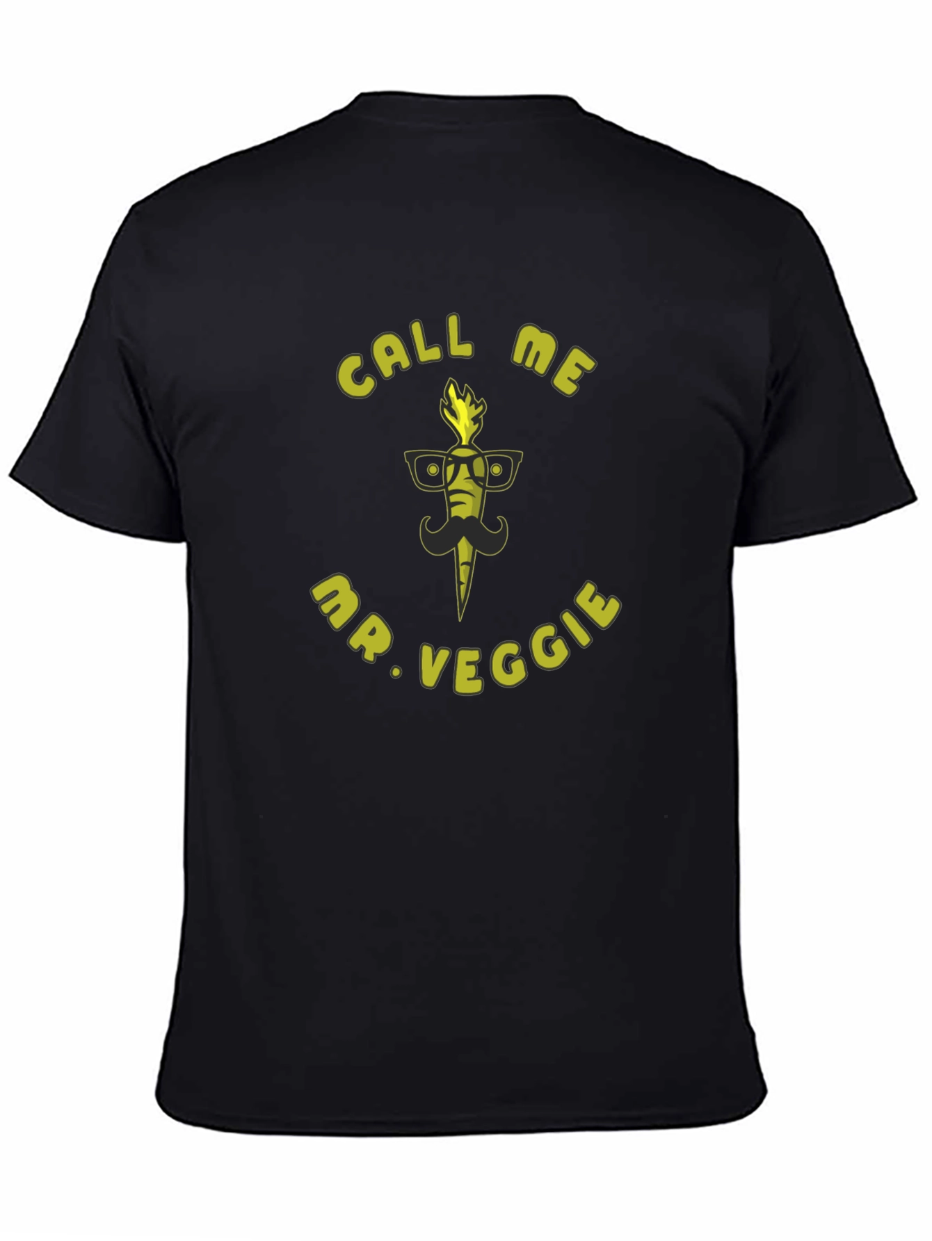 Black Mr. Veggie Carrot Graphic Tee view 4