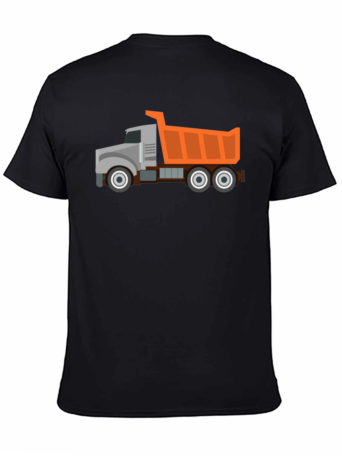 Black Dump Truck Graphic T-Shirt - Heavy Duty Fun! view 4