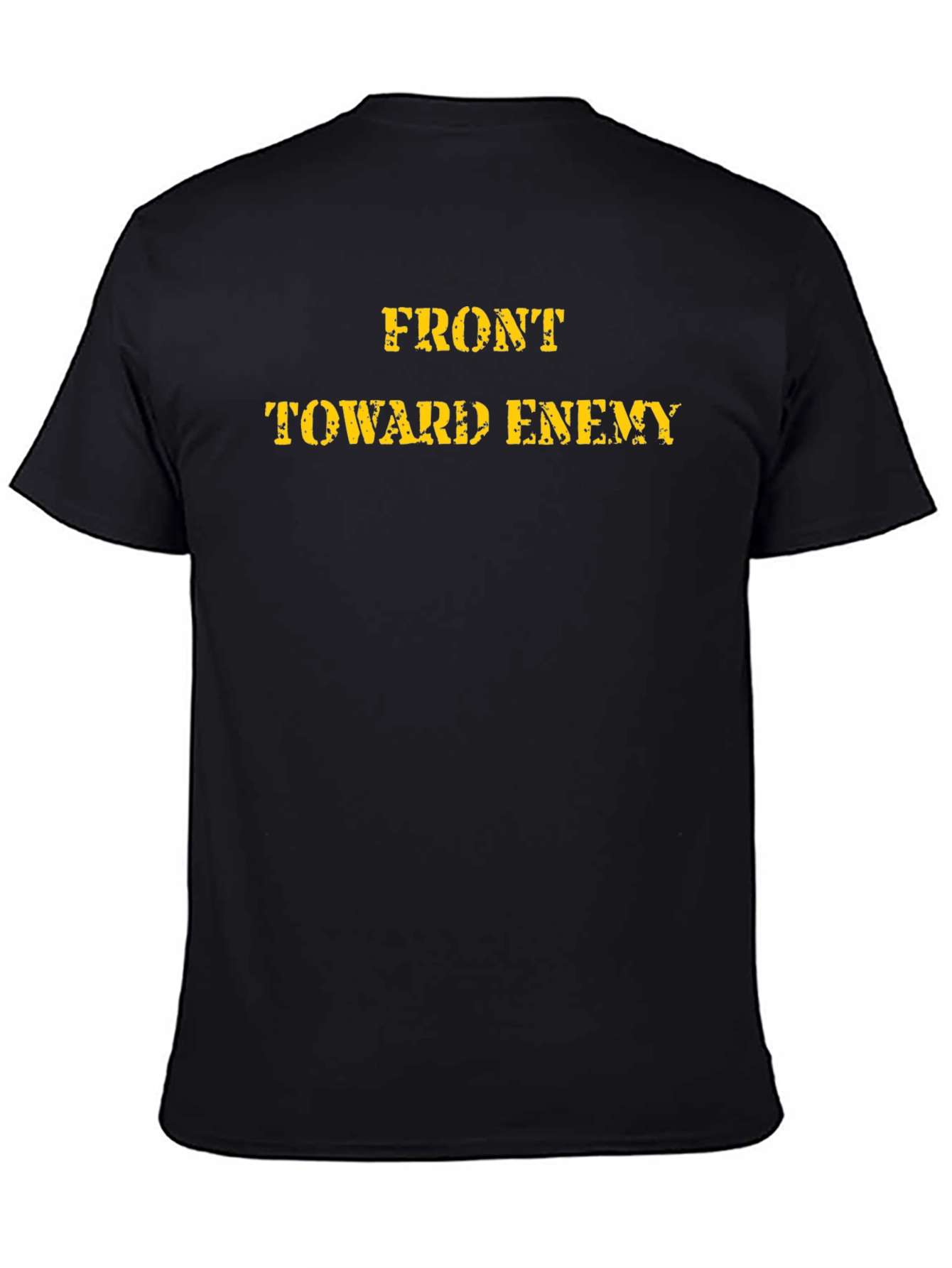 Black Front Toward Enemy Graphic Tee - Black view 4