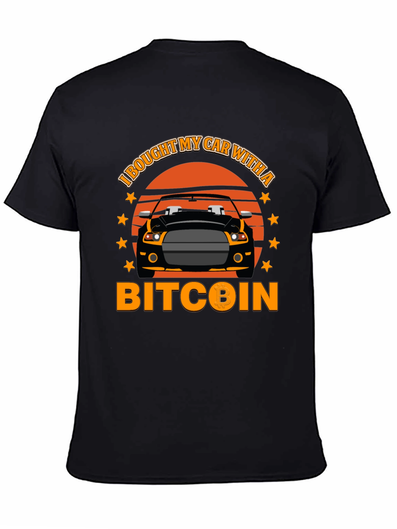 Bitcoin Car T-Shirt - Crypto Investor Tee - 4