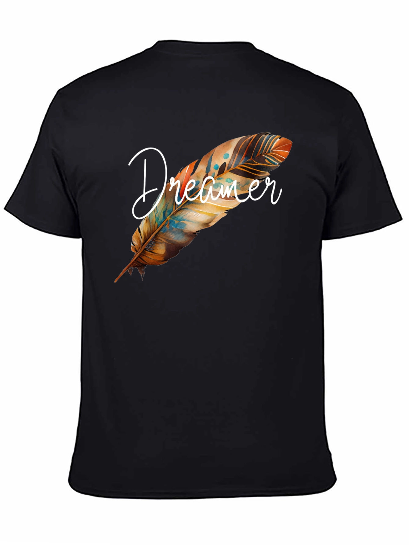 Dreamer Feather Graphic T-Shirt - 4