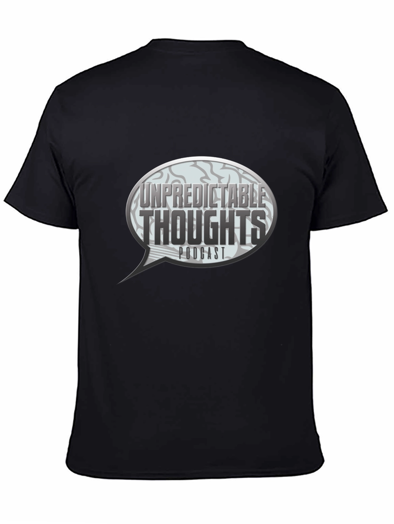 Unpredictable Thoughts Podcast Black T-Shirt - 4
