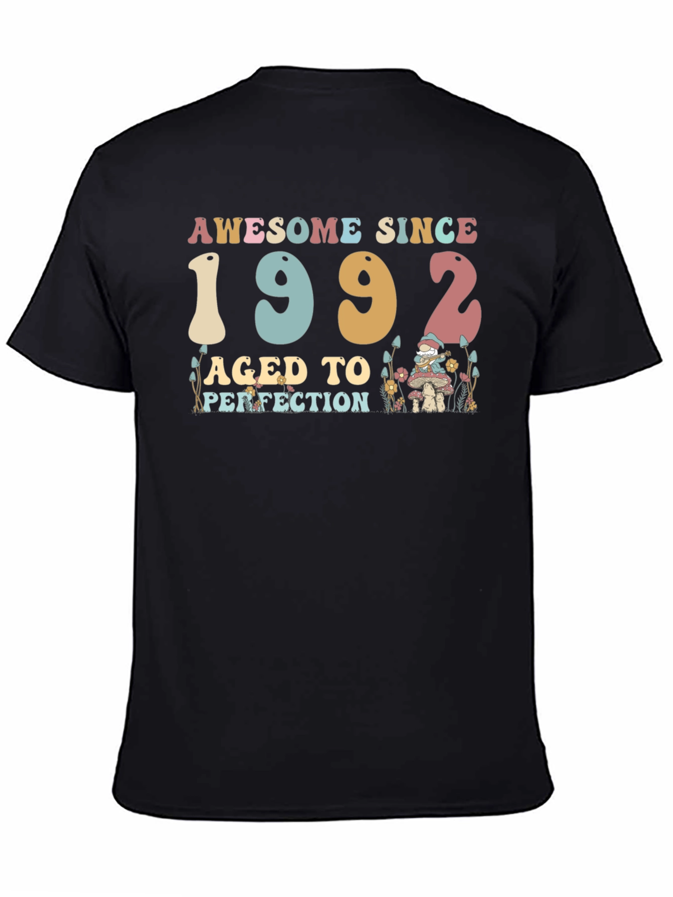Black Awesome Since 1992 Graphic T-Shirt view 4